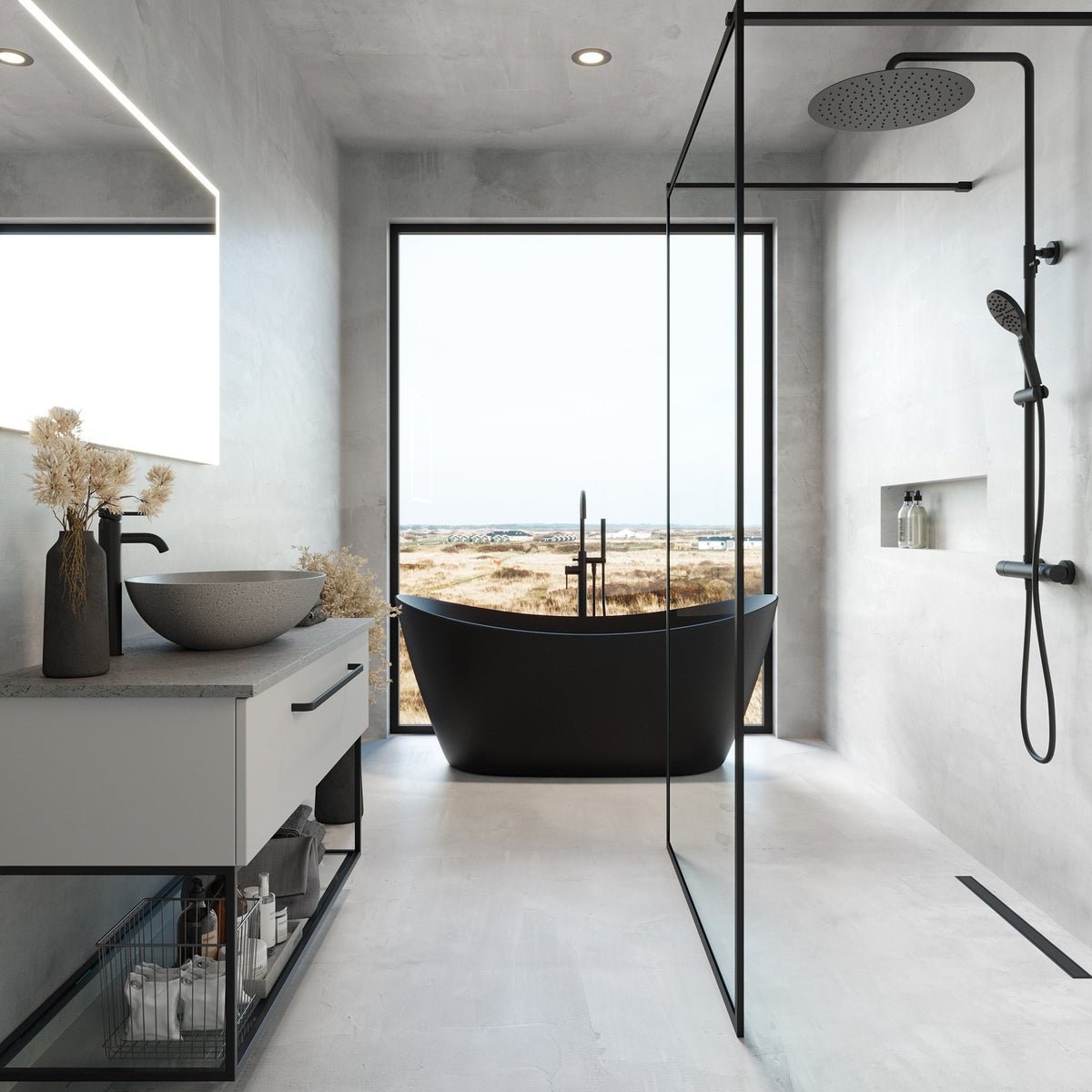 Viggja Compact Badrumsmöbel, Vit Matt