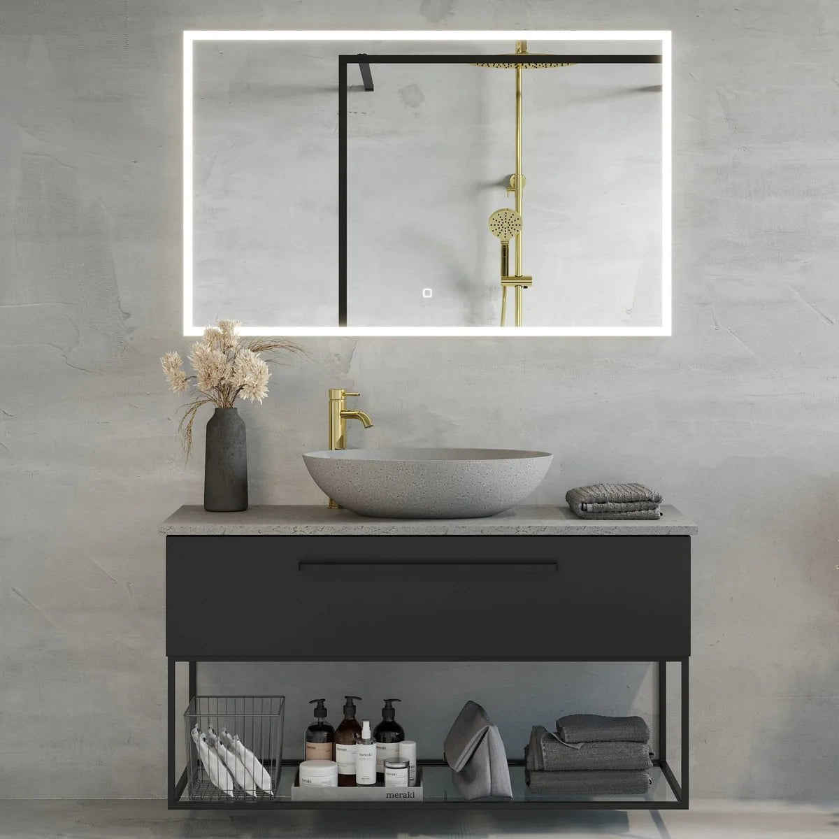 Viggja Compact Badrumsmöbel, Vit Matt