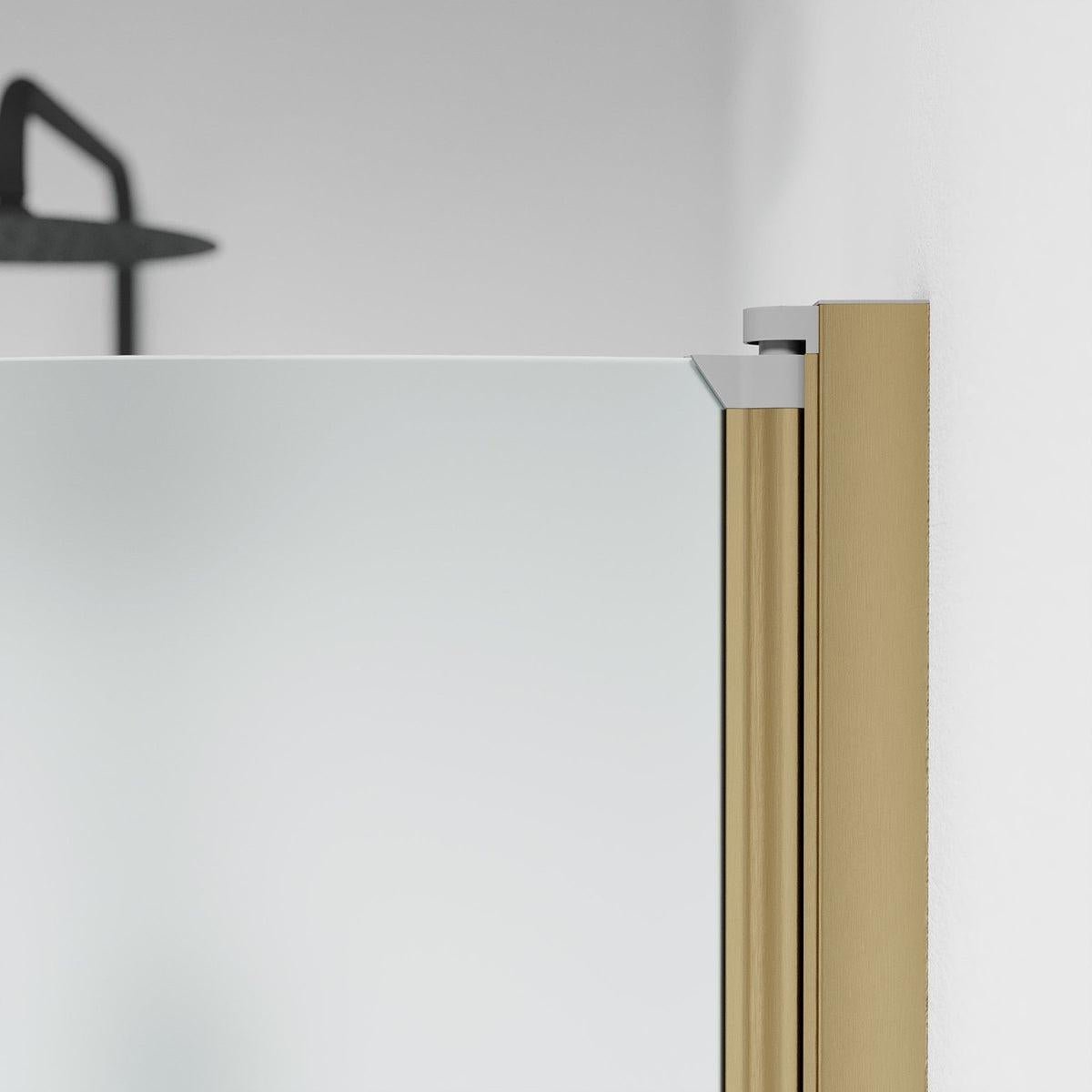 Vänern Duschhörn, Rund, Frostat Glas, Brons Profil