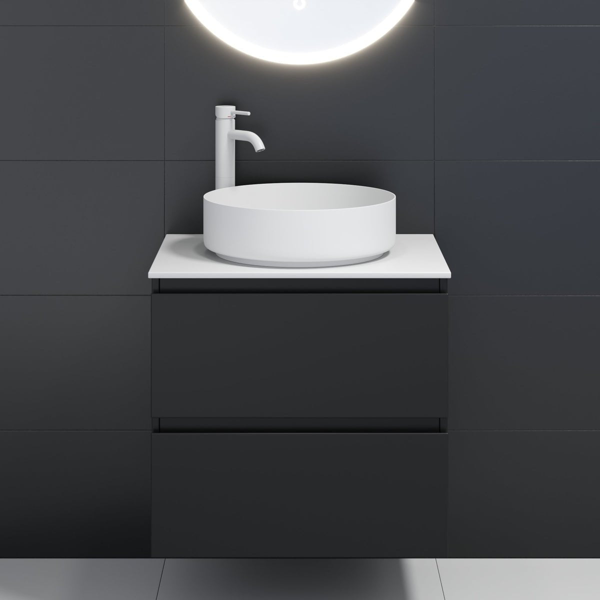 Dragør Hög Tvättställblandare + Rødby Bottenventil