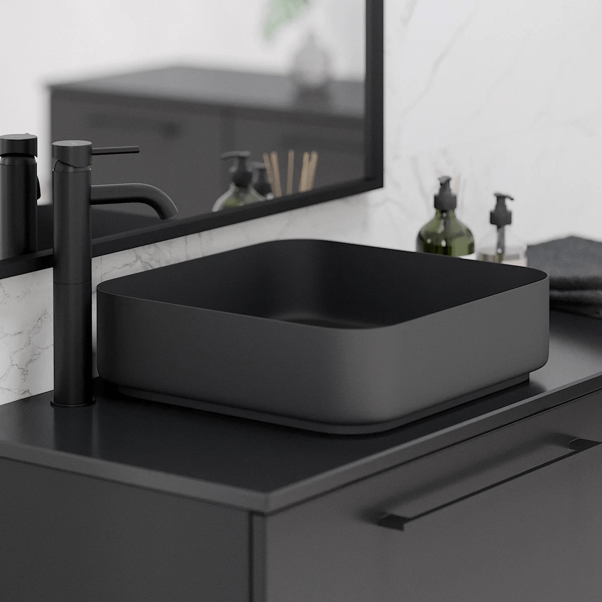 Dragør Hög Tvättställblandare + Rødby Bottenventil