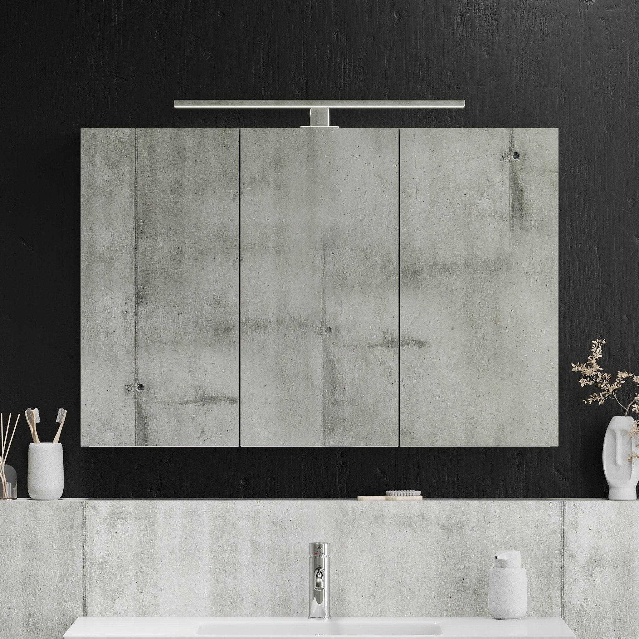 Morgedal, Mirror Cabinet, White Mat - 100 cm - MASTERSTORE - 8595677134988 - Mirror Cabinet - 02 - 100 - 53 - 01 - 00 - 8595677134988