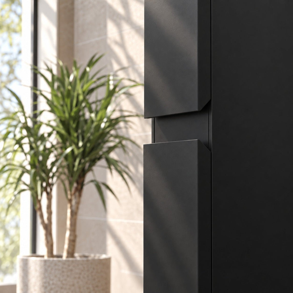 Tall cabinet - 30x31x174 cm - 2 doors - matt black - Kenwood - MASTERSTORE - 8595677177930 - Tall Cabinets - 04-030-63-02-01 - 8595677177930