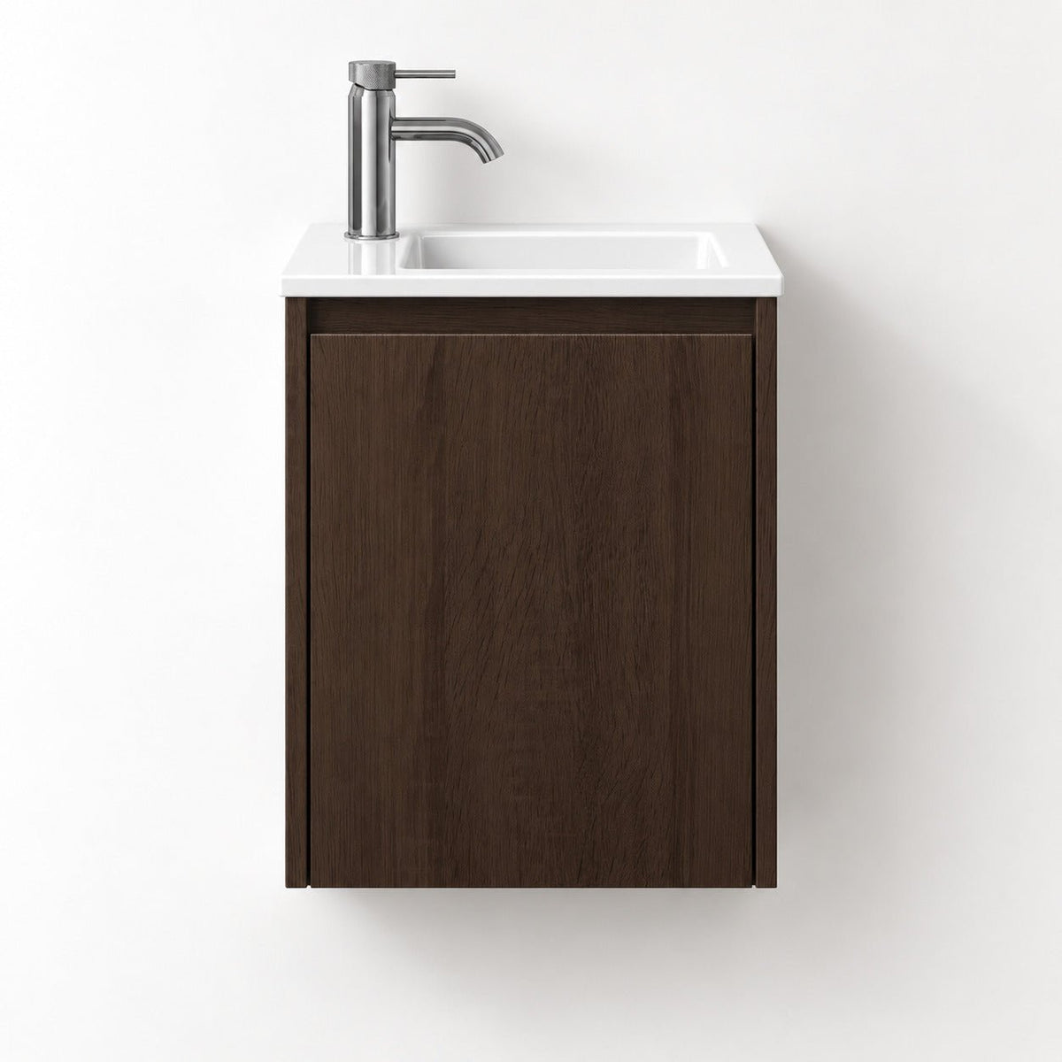 Bathroom furniture package with cabinet and solid surface washbasin - 40x25x53.4 cm - walnut - Como - MASTERSTORE - 8595677192988 - Vanity Units - 09-040-11-84-02 - 8595677192988