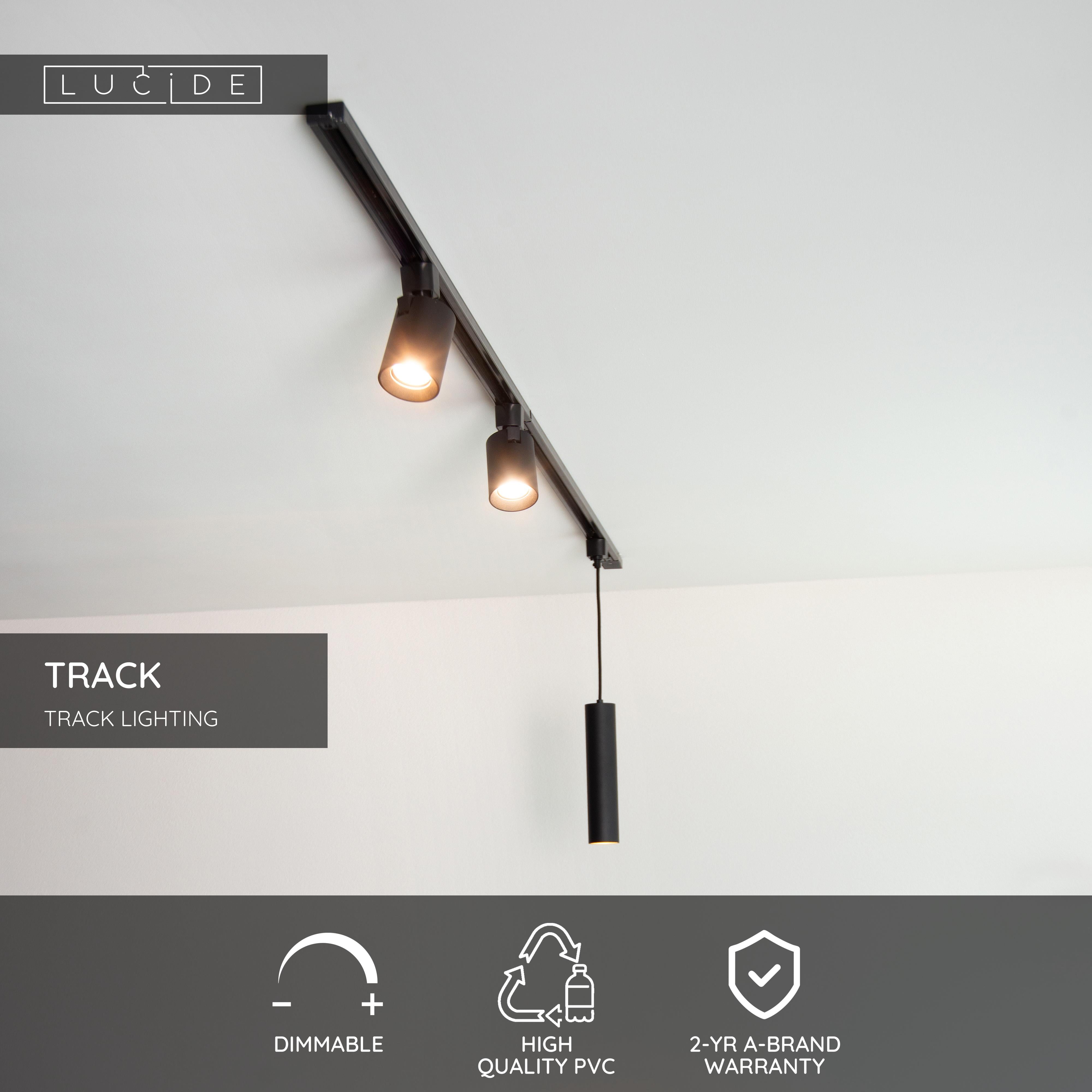 Track, skensystembelysning, svart - 12 cm