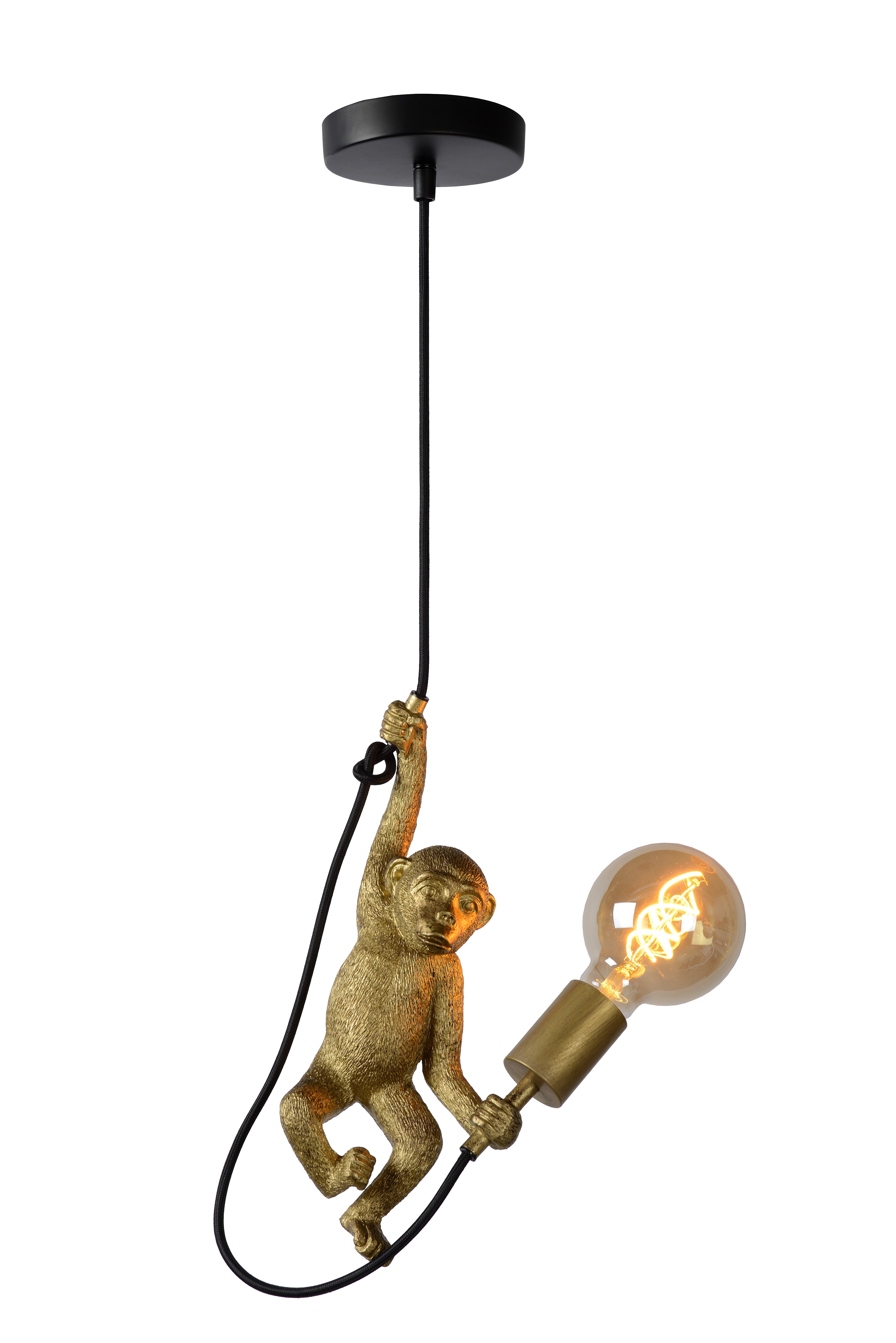Extravaganza Chimp, Pendellampa, Svart - 17,6 cm