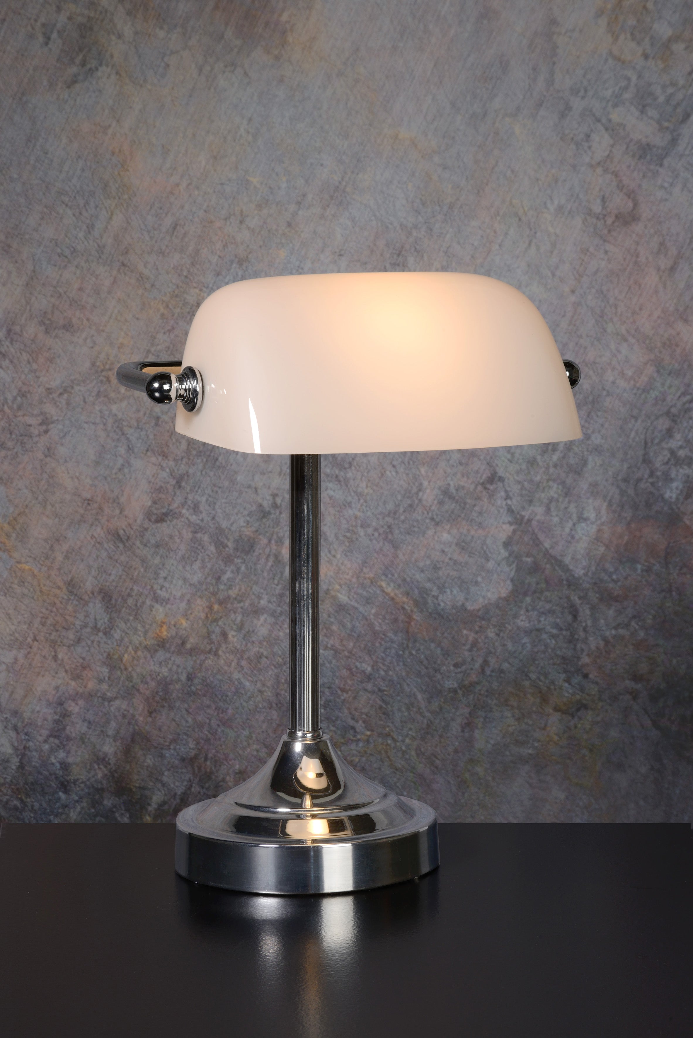 Banker, Skrivbordslampa, Krom - 11 cm