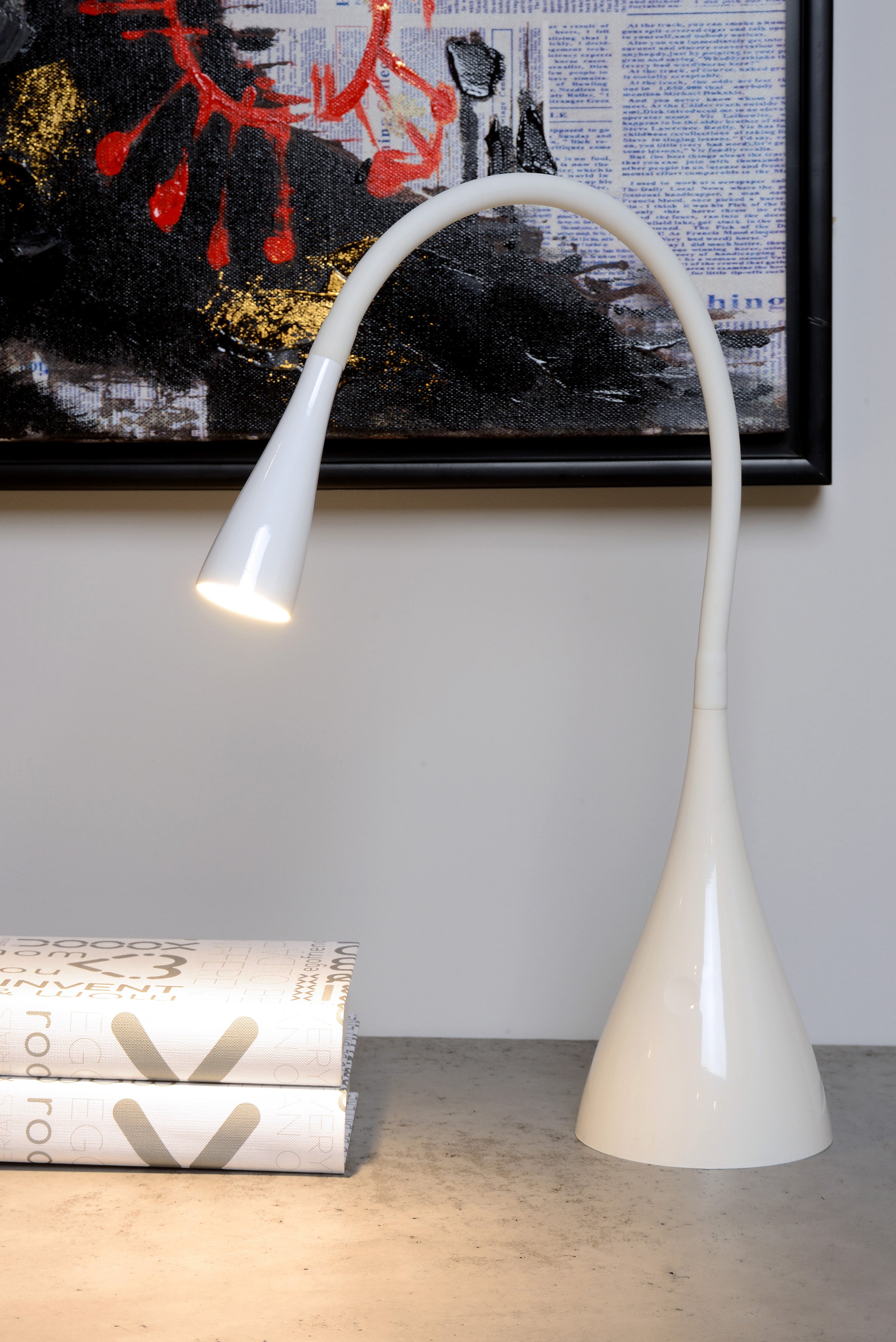 Zozy, Skrivbordslampa, Vit - 11,2 cm