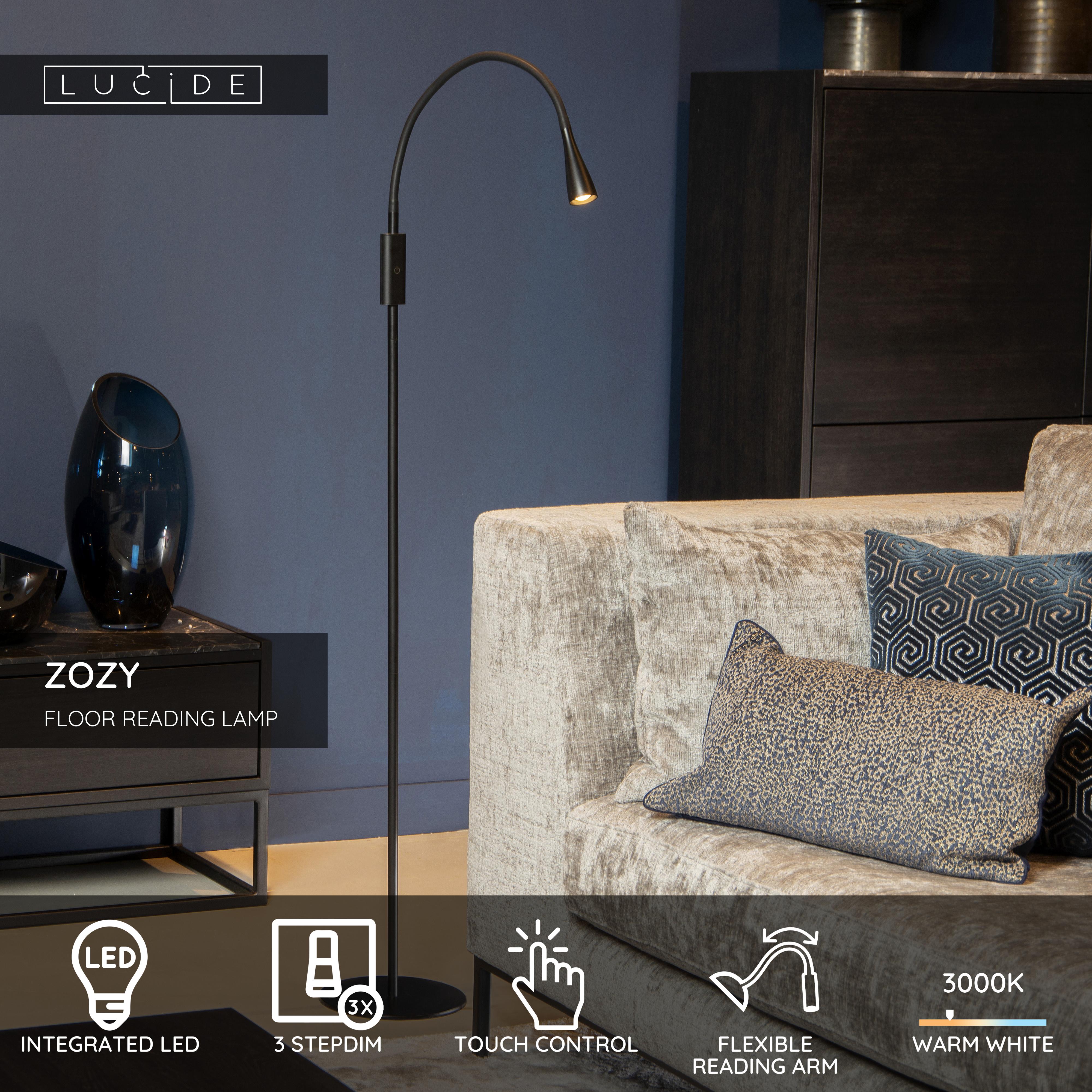 Zozy, Golvlampa, Svart - 22 cm