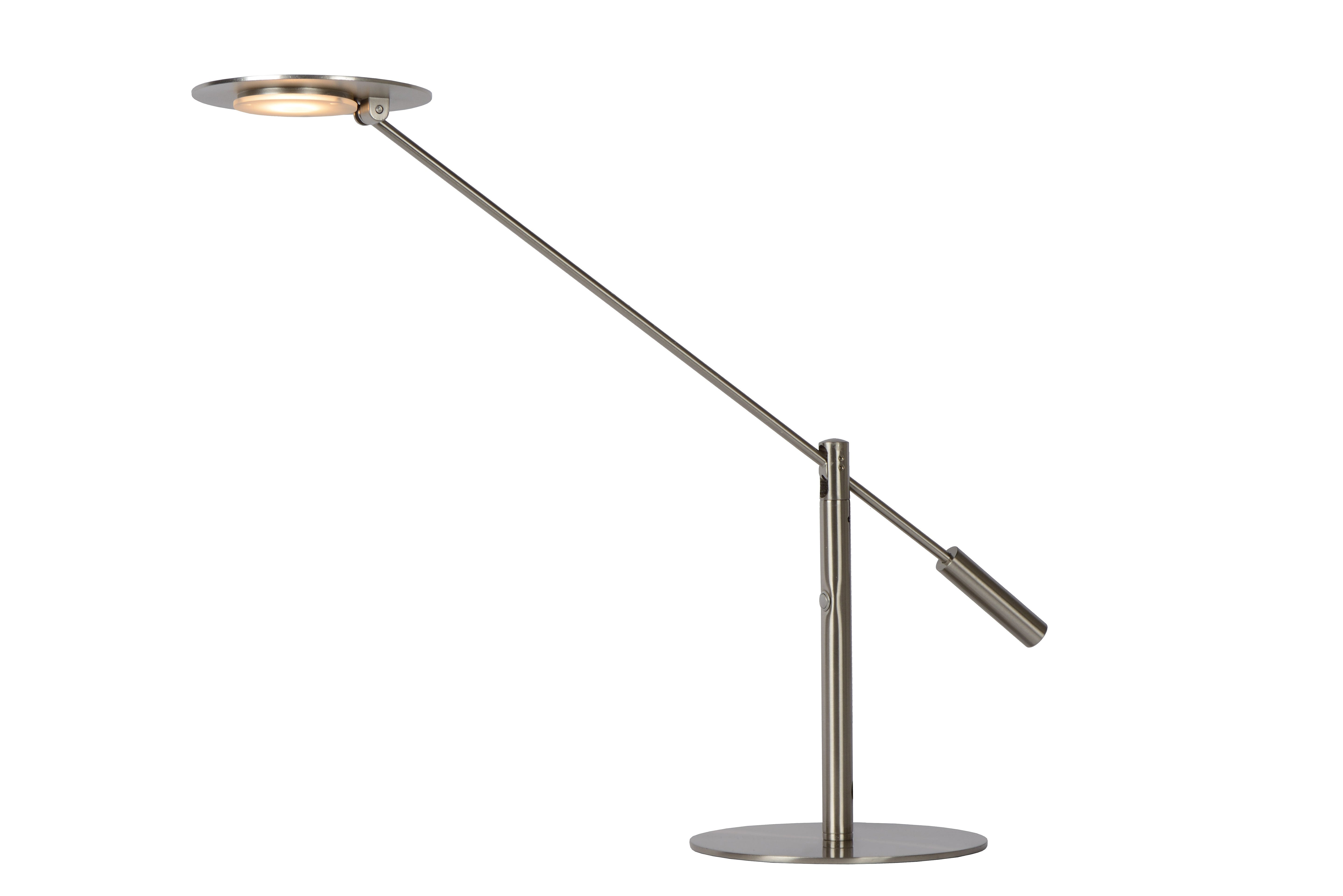 Anselmo, Skrivbordslampa, Satin Krom - 18 cm