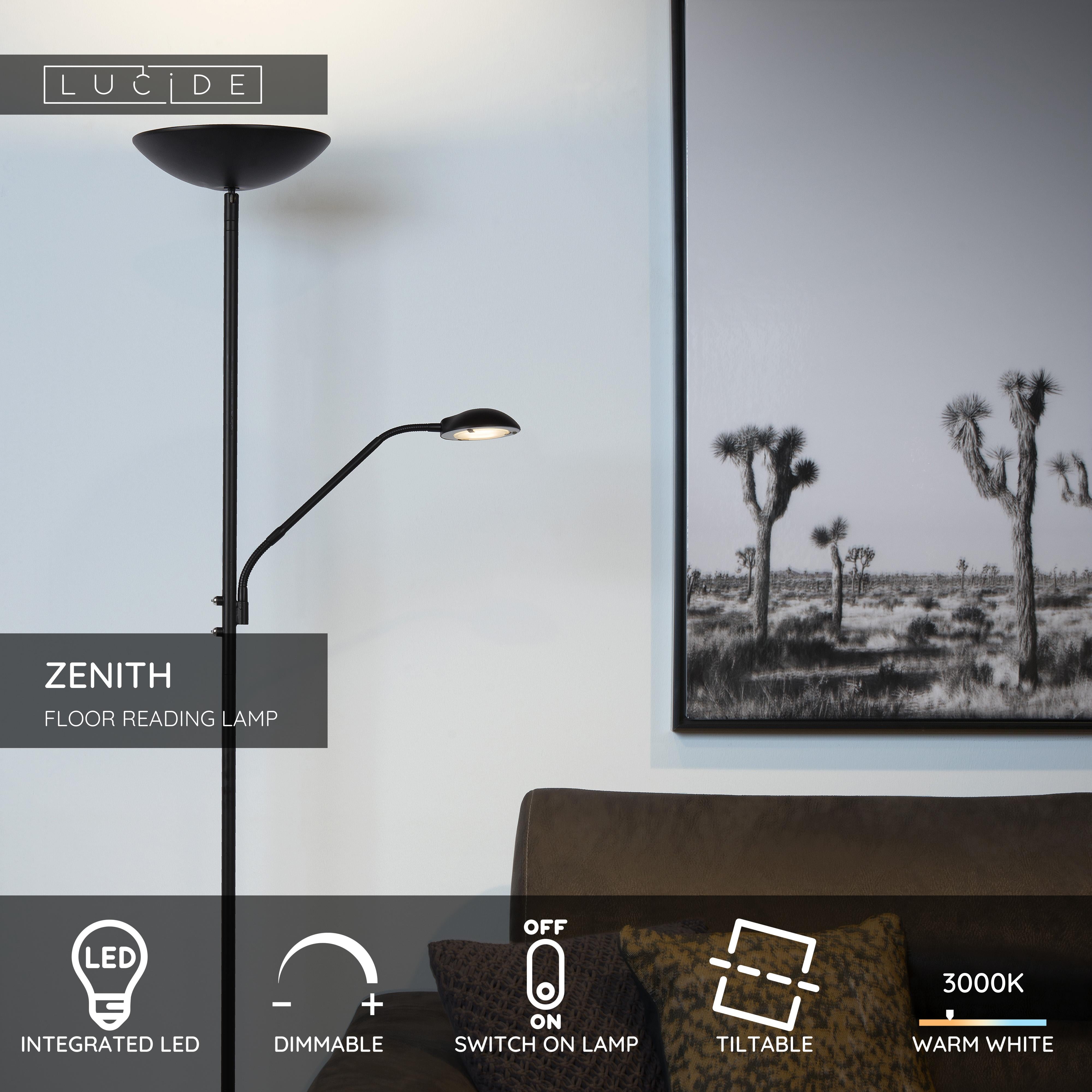 Zenith, Golvlampa, Svart - 53,2 cm