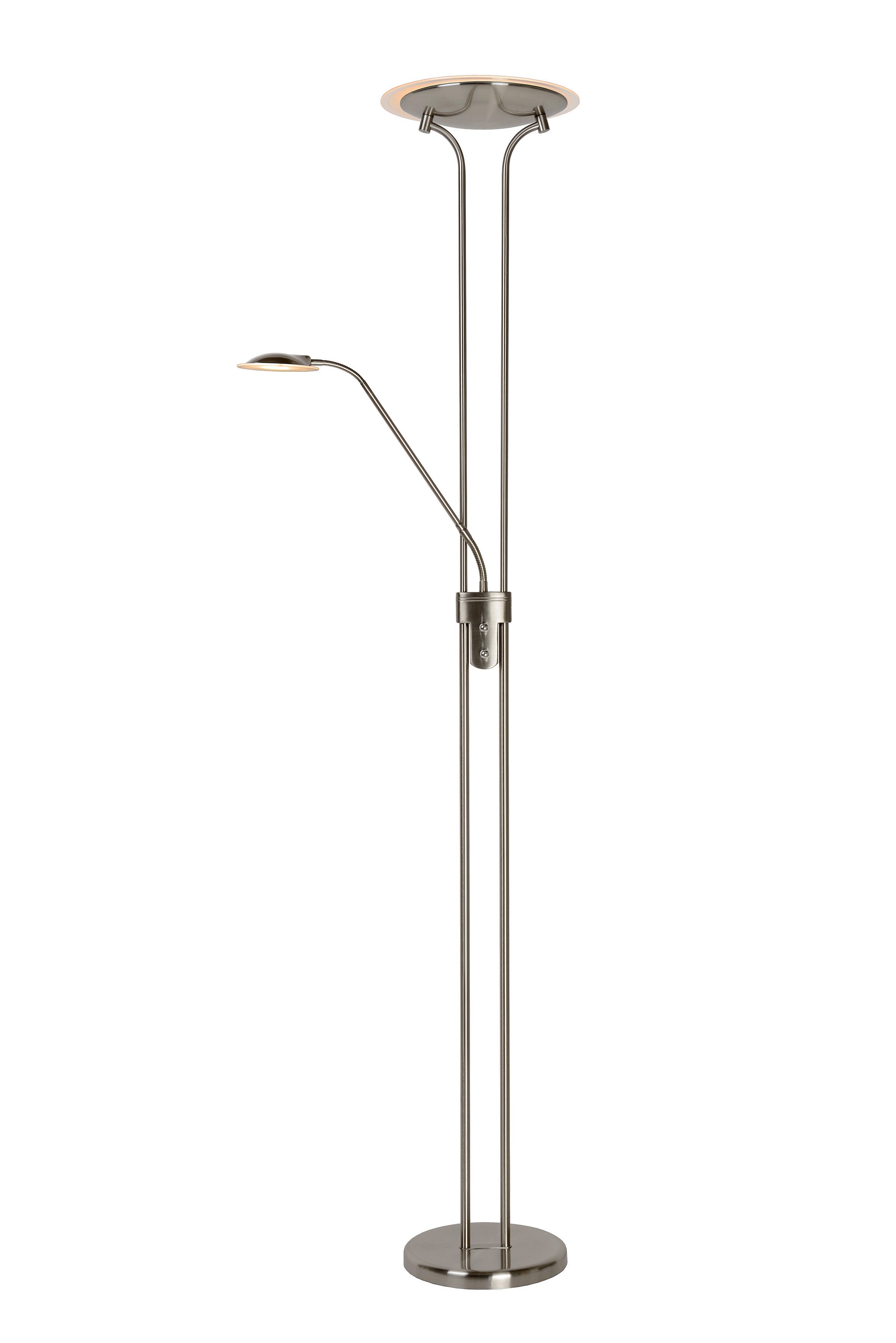 Champion-Led, Golvlampa, Satin Krom - 46 cm
