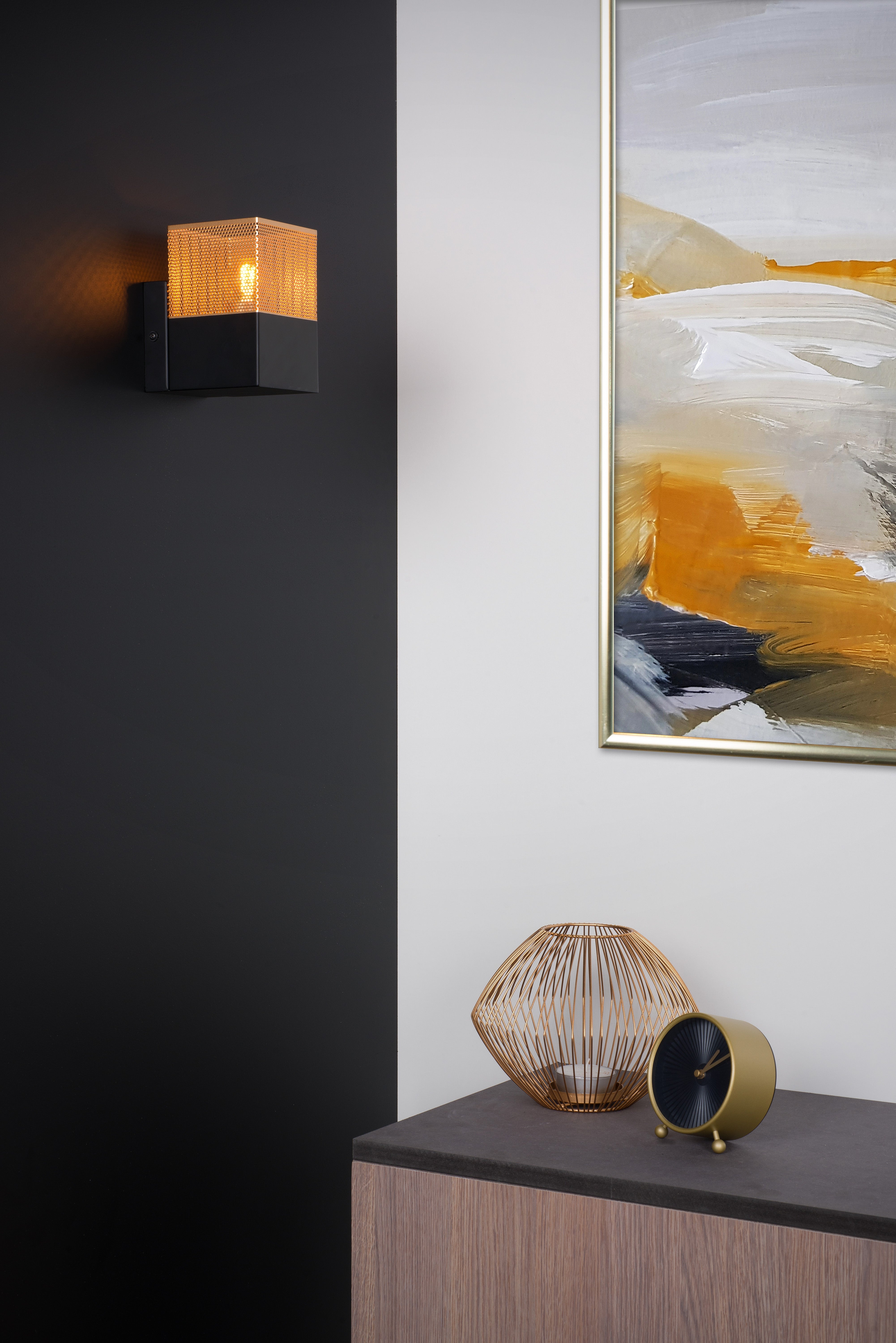 Renate, Väggbelysning, Matt Guld / Mässing - 10 cm