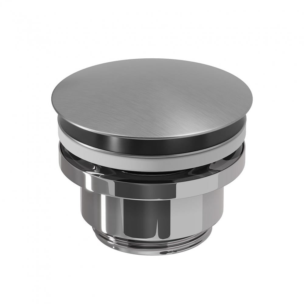 Pop up waste 1 1/4" - click-clack - brushed steel - Rødby - MASTERSTORE - 8595677194272 - Pop-up-wastes - 33-004-05-71-04 - 8595677194272