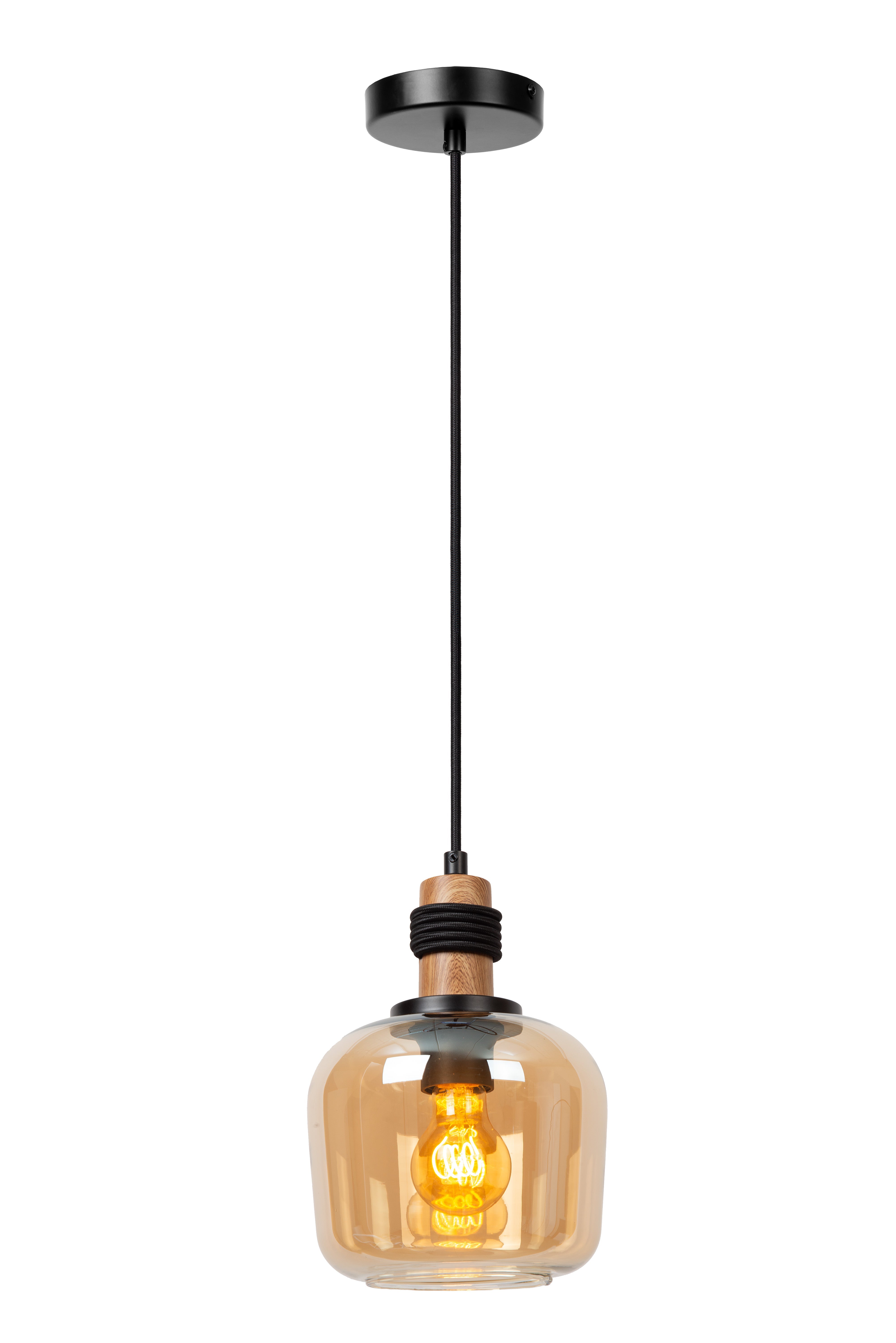 Ilona, pendellampa, bärnsten - 18 cm