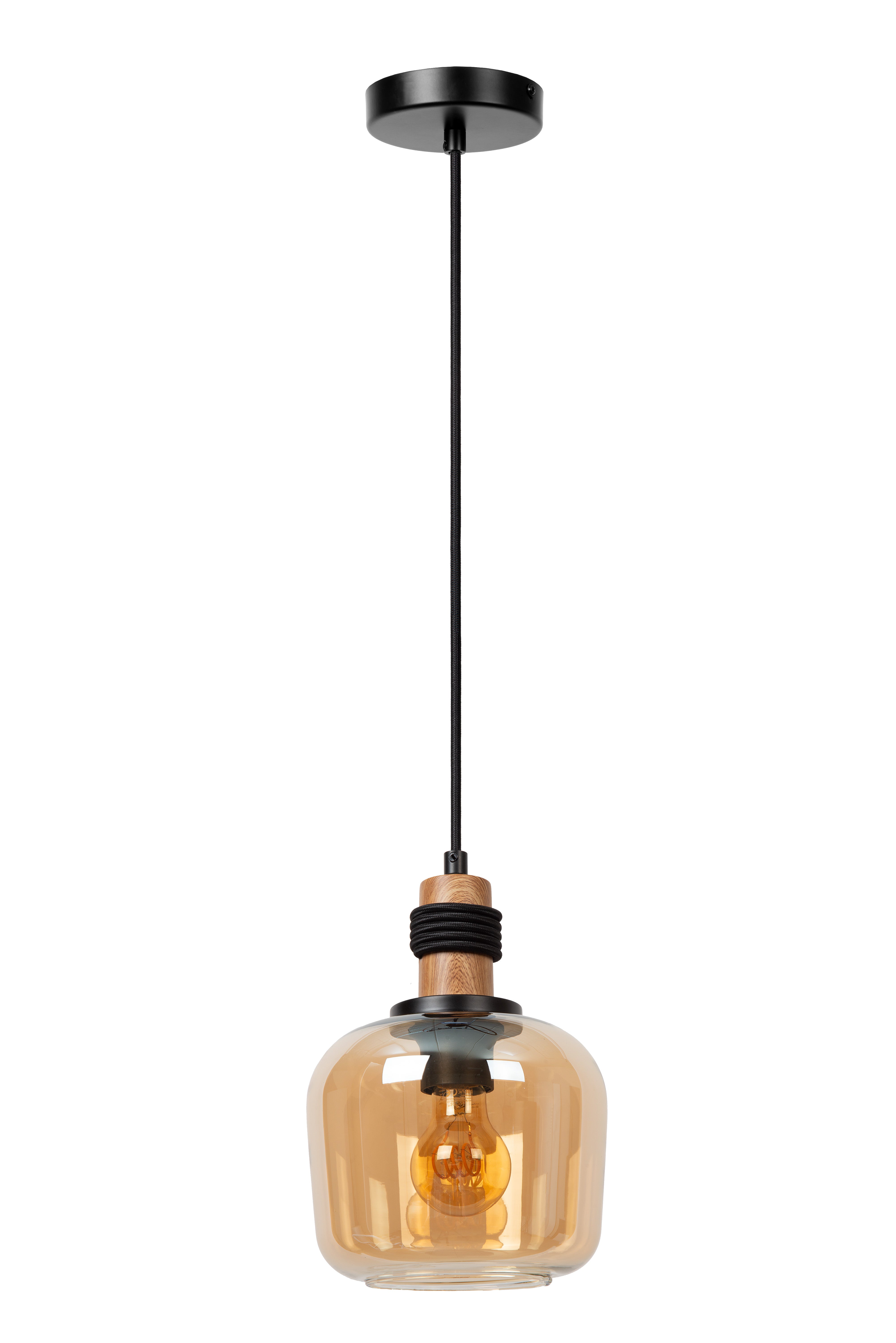 Ilona, pendellampa, bärnsten - 18 cm