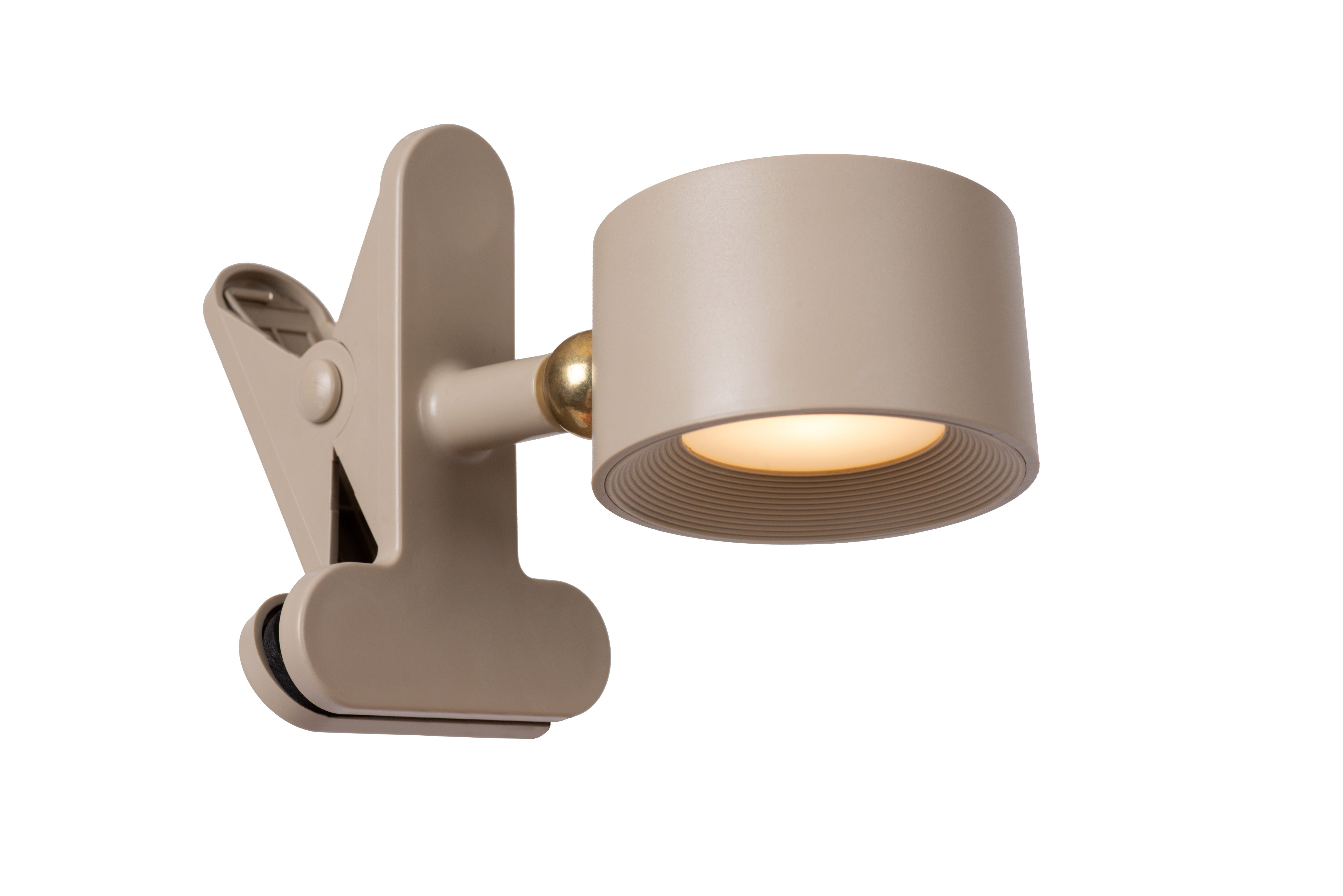 Jolan, Skrivbordslampa, Taupe - 12 cm