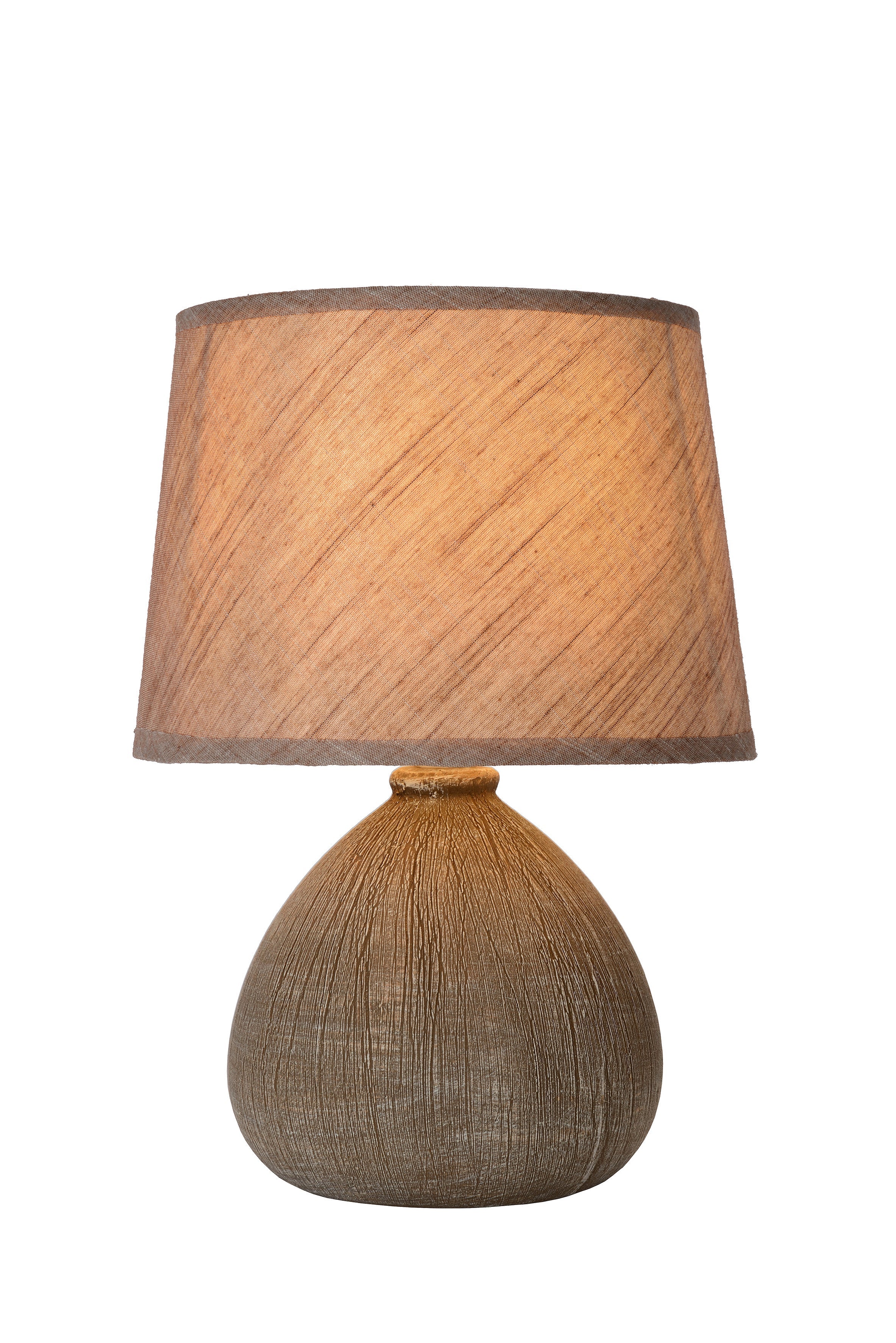 Ramzi, Bordslampa, Brun - 18 cm