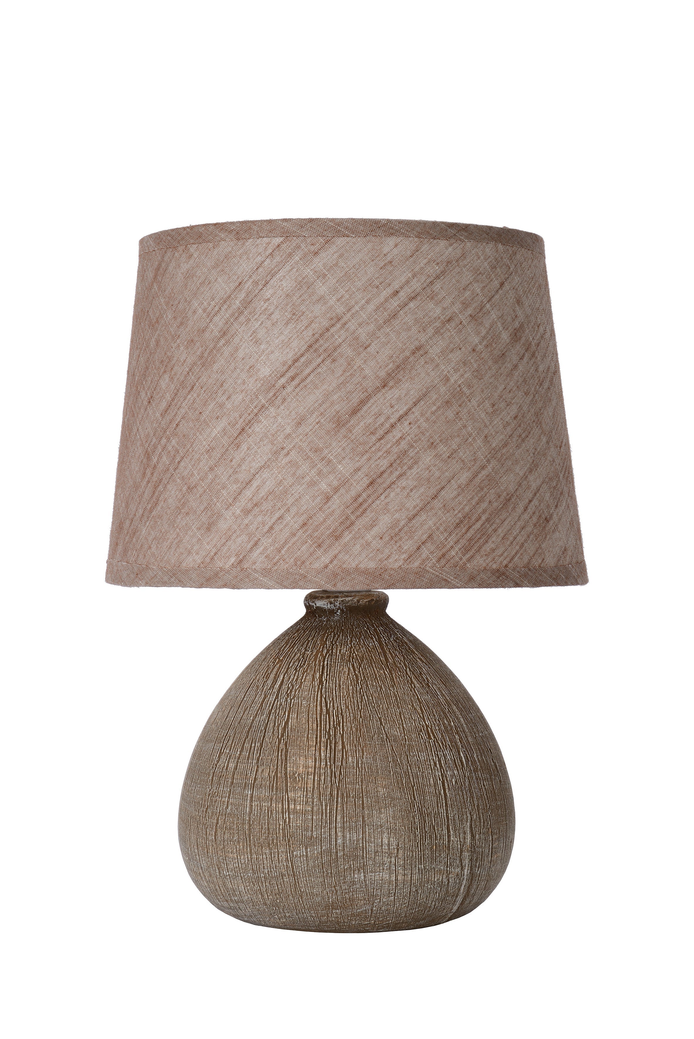 Ramzi, Bordslampa, Brun - 18 cm