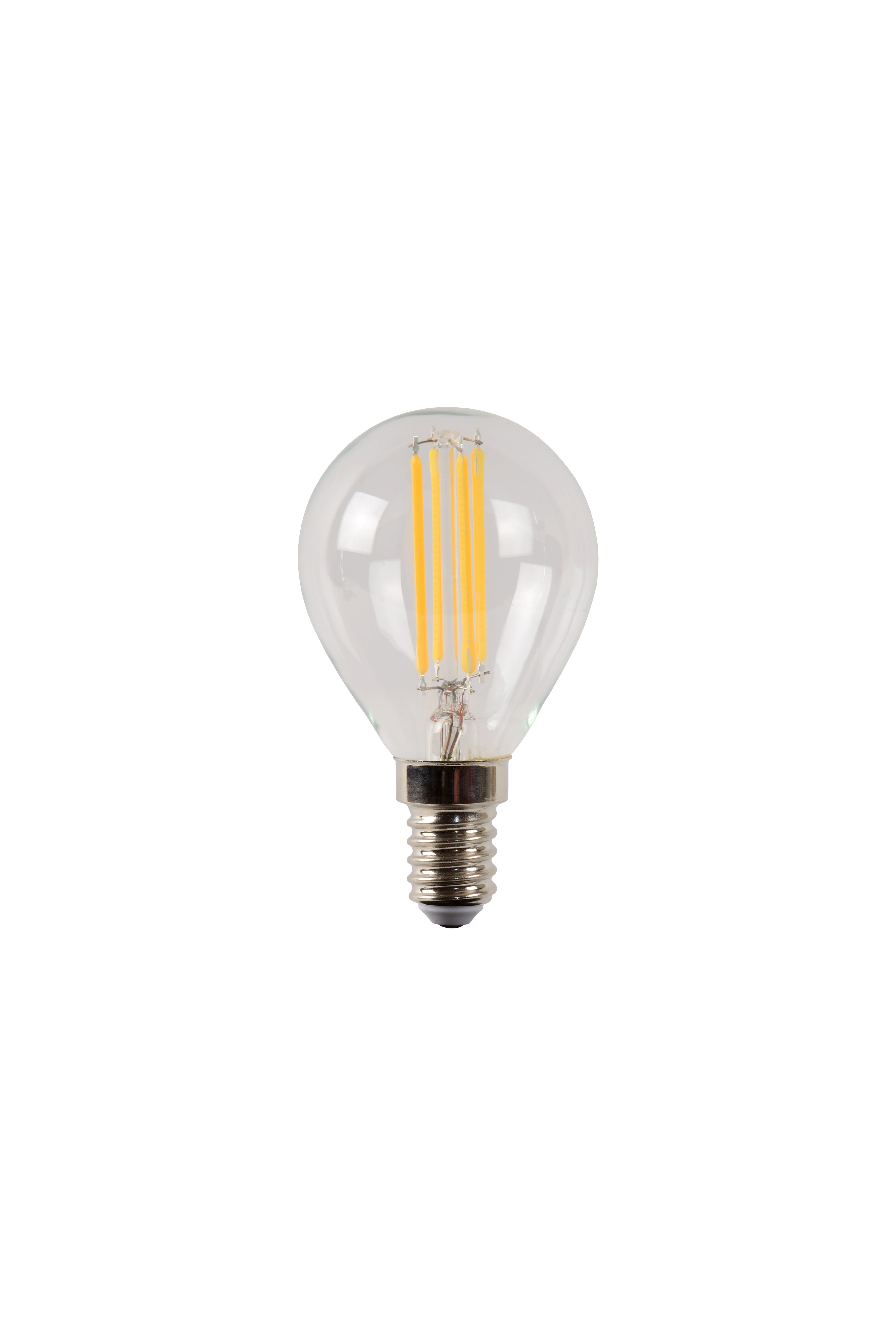 P45, filamentlampa, transparent - 4,5 cm