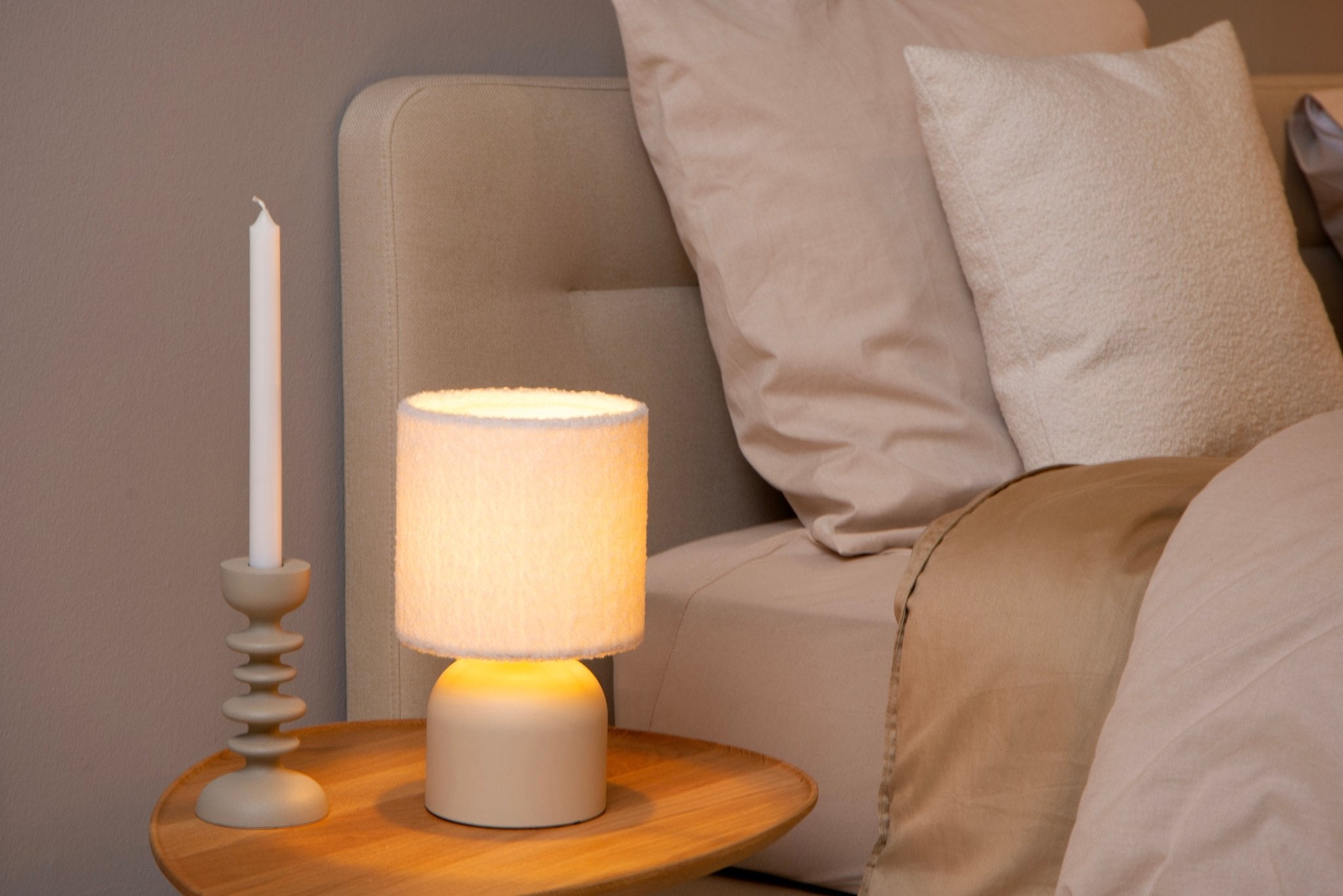Woolly, bordslampa, cream - 16 cm - Bordslampor - Woolly, bordslampa, cream - 16 cm - 