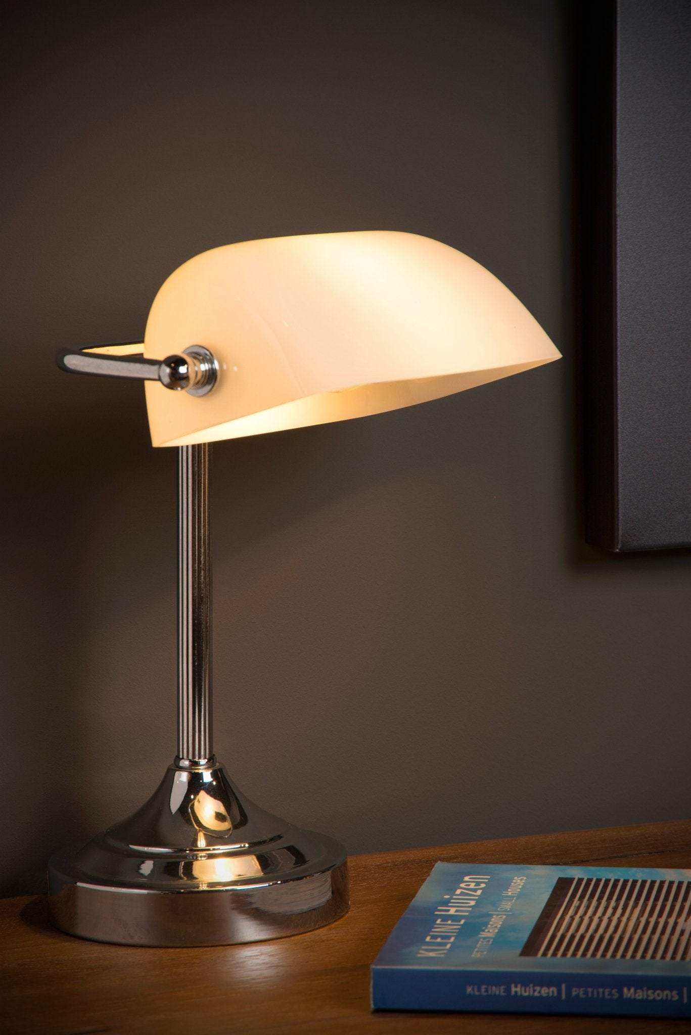 Bankerslampa, skrivbordslampa, krom - 11 cm - Bordslampor - Bankerslampa, skrivbordslampa, krom - 11 cm - 