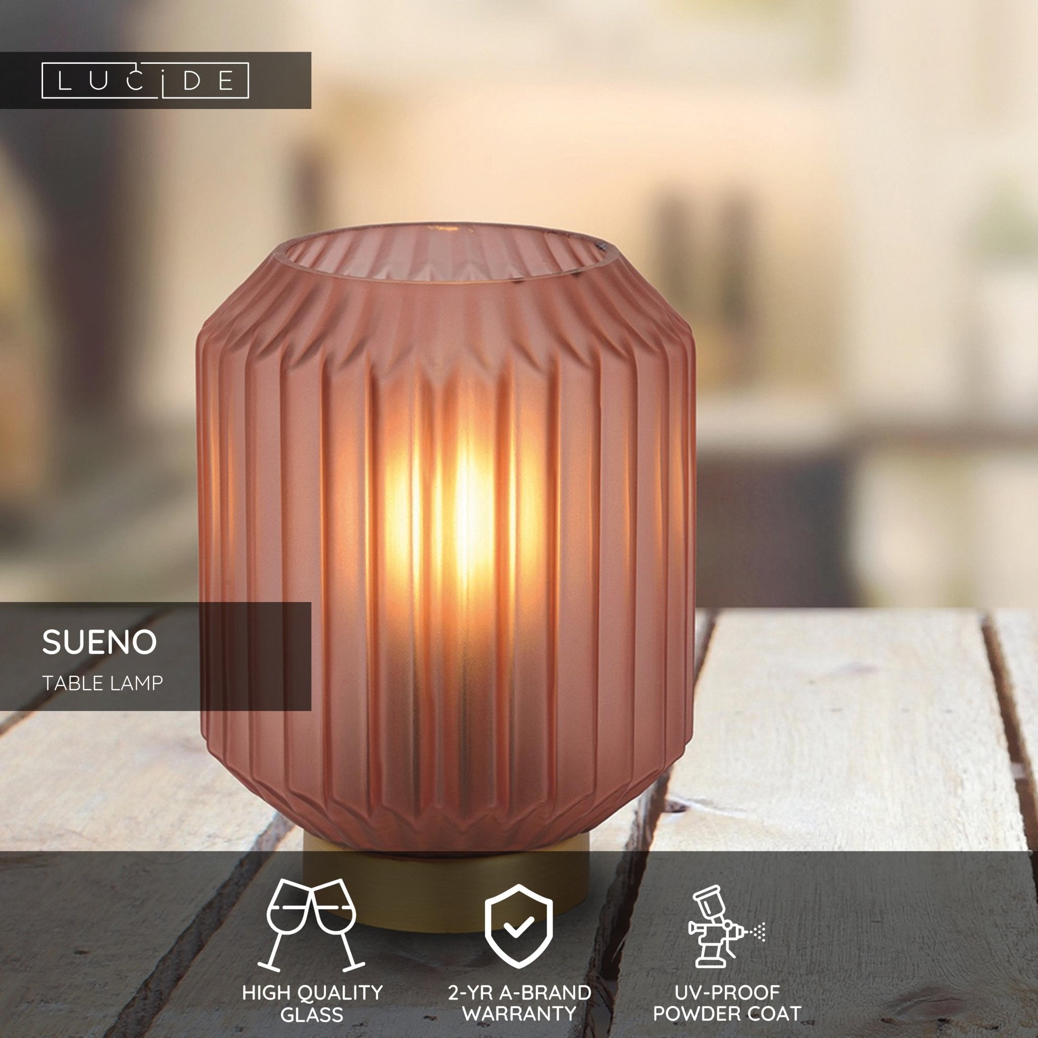 Sueno, bordslampa, rosa - 13 cm - Bordslampor - Sueno, bordslampa, rosa - 13 cm - 