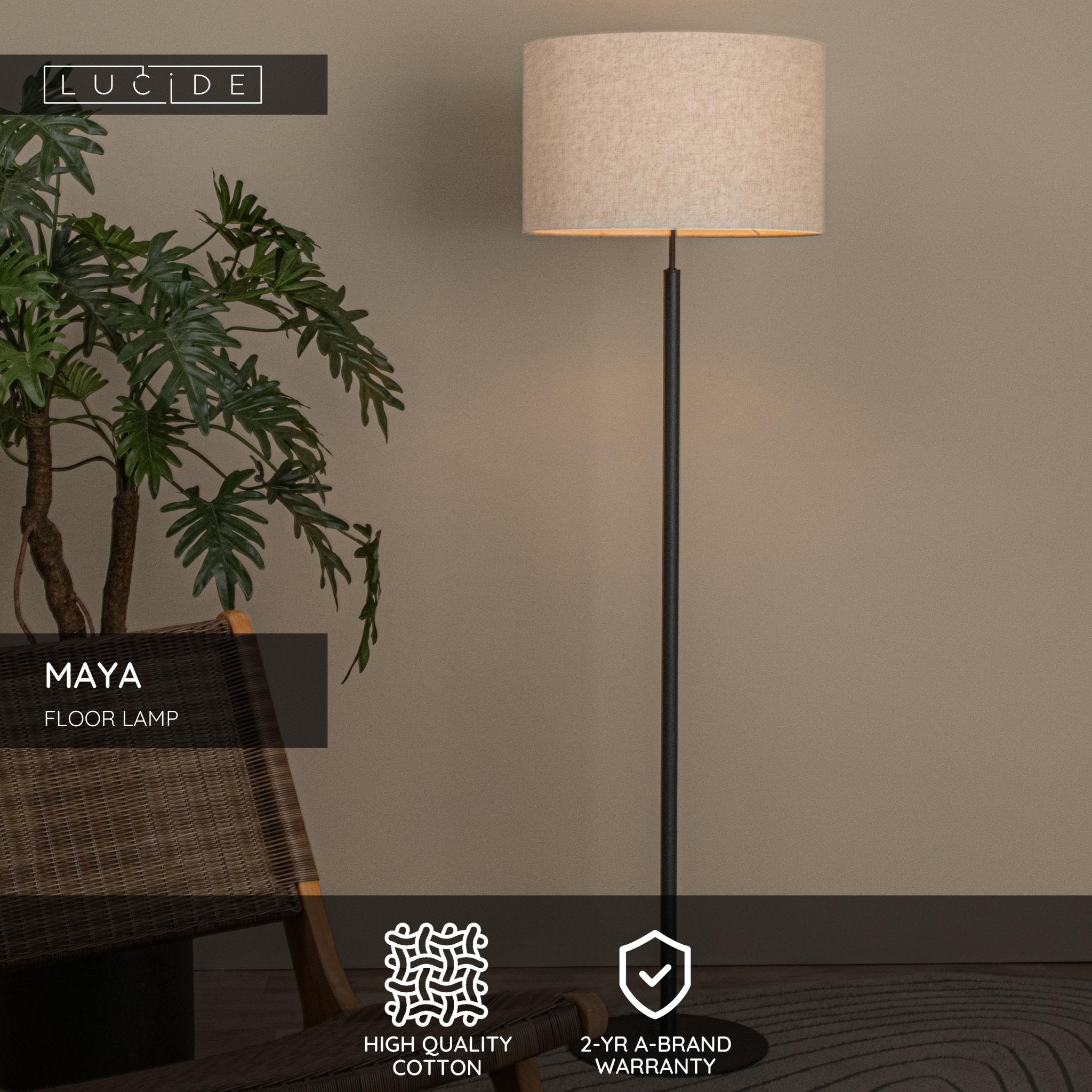 Maya, Golvlampa, Beige - 45 cm - Golvlampor - Maya, Golvlampa, Beige - 45 cm - 
