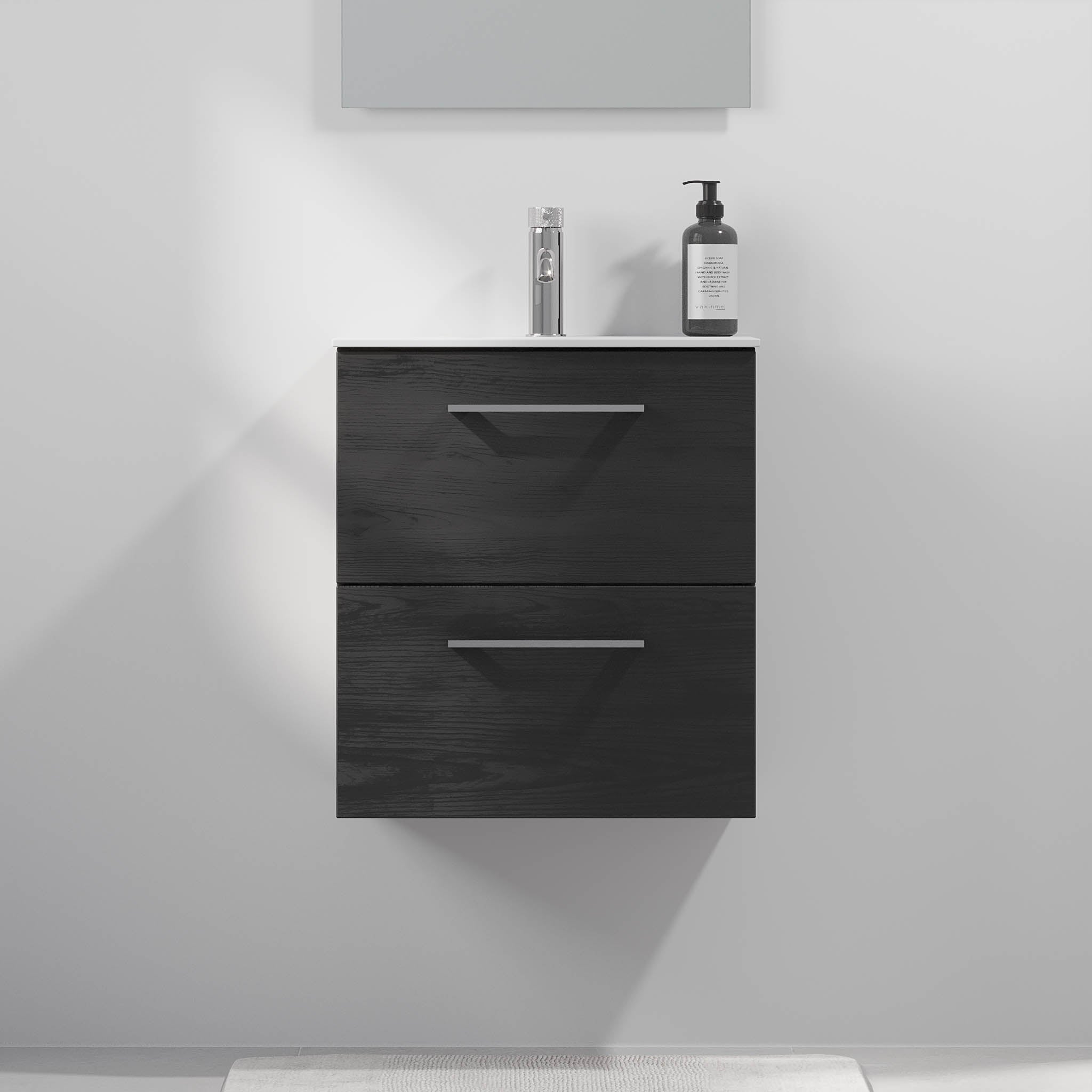 Harstad Badrumsmöbel Slimline, Svart Trä