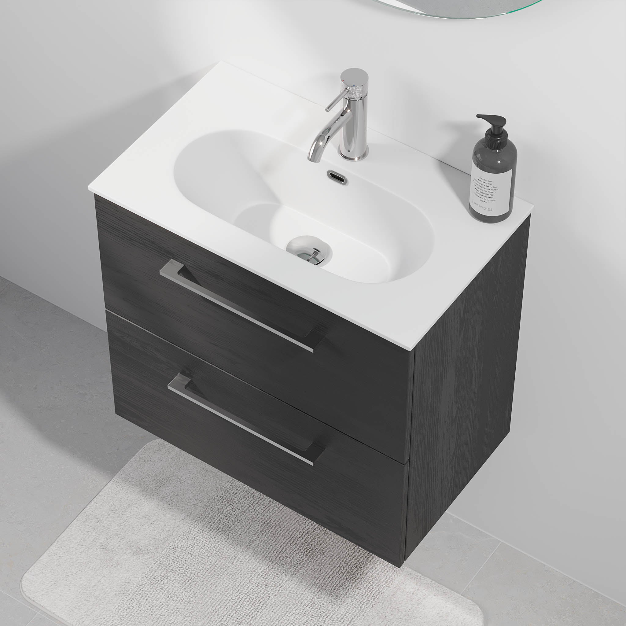 Harstad Badrumsmöbel Slimline, Svart Trä