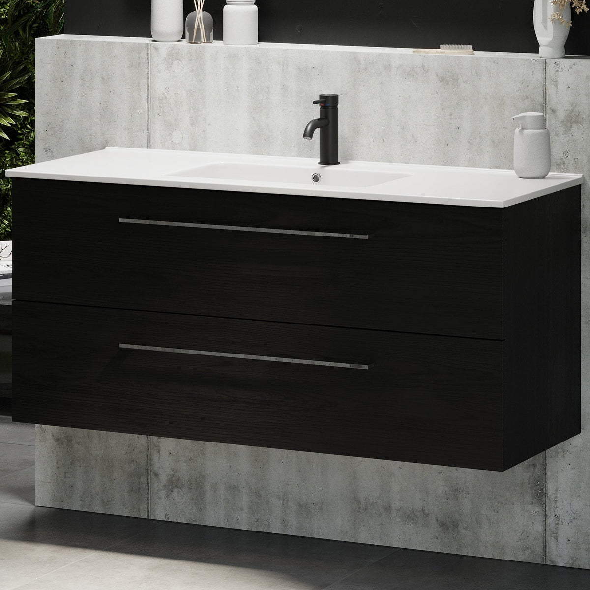 Magnor, Furniture Set - Code, Black Wood - 120 cm - MASTERSTORE - 8595677171488 - Furniture Set - Code - 75 - 120 - 50 - 22 - 40 - 8595677171488