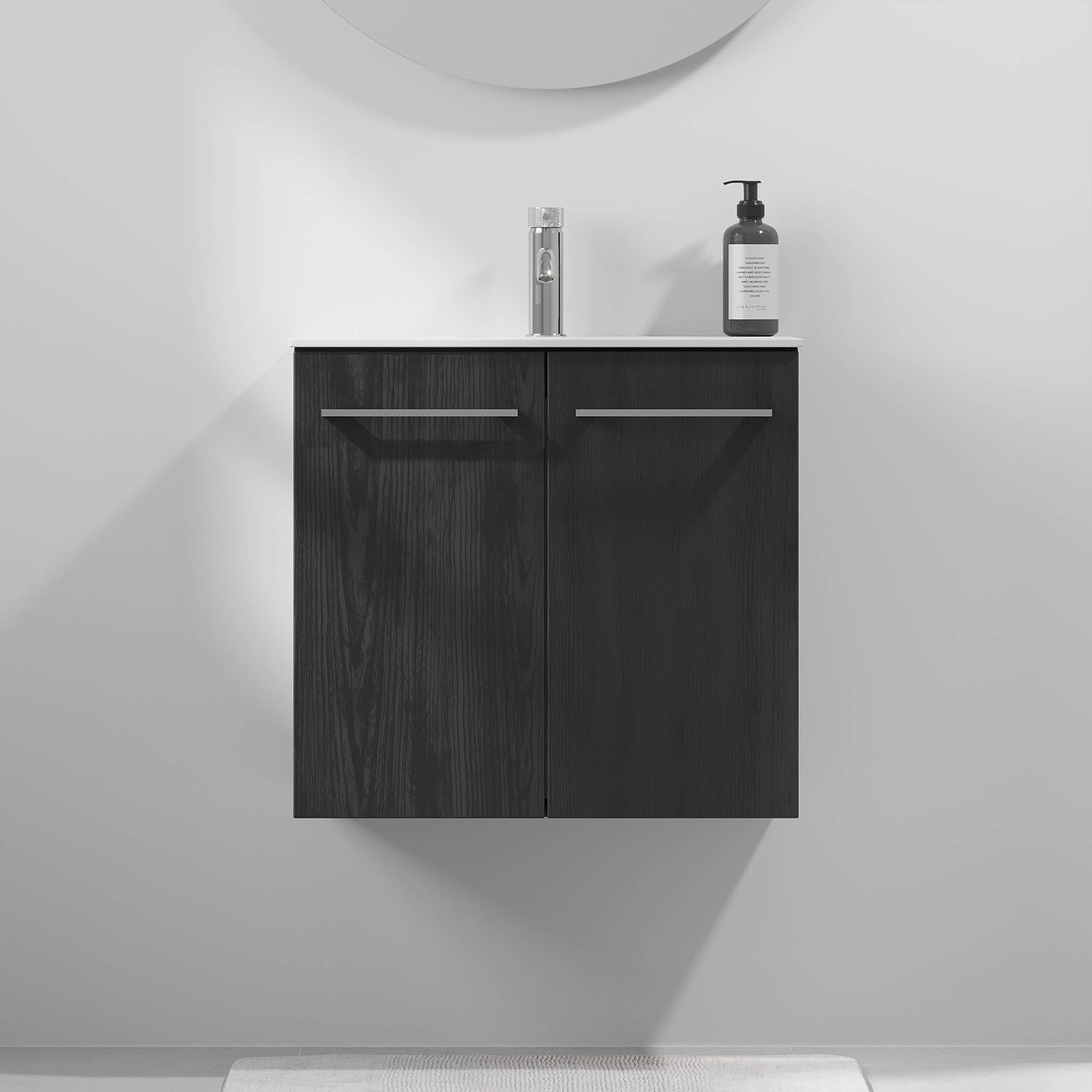 Harstad Badrumsmöbel Slimline, Svart Trä