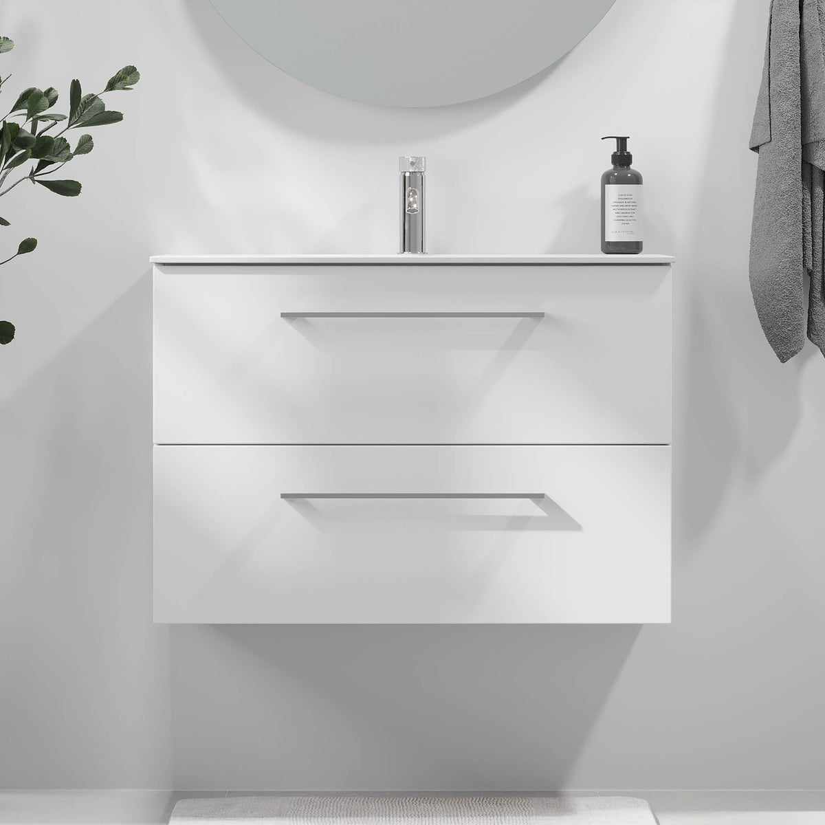 Harstad, Furniture Set - Code, White Mat - 80 cm - MASTERSTORE - 8595677190595 - Furniture Set - Code - 75 - 080 - 58 - 01 - 40 - 8595677190595