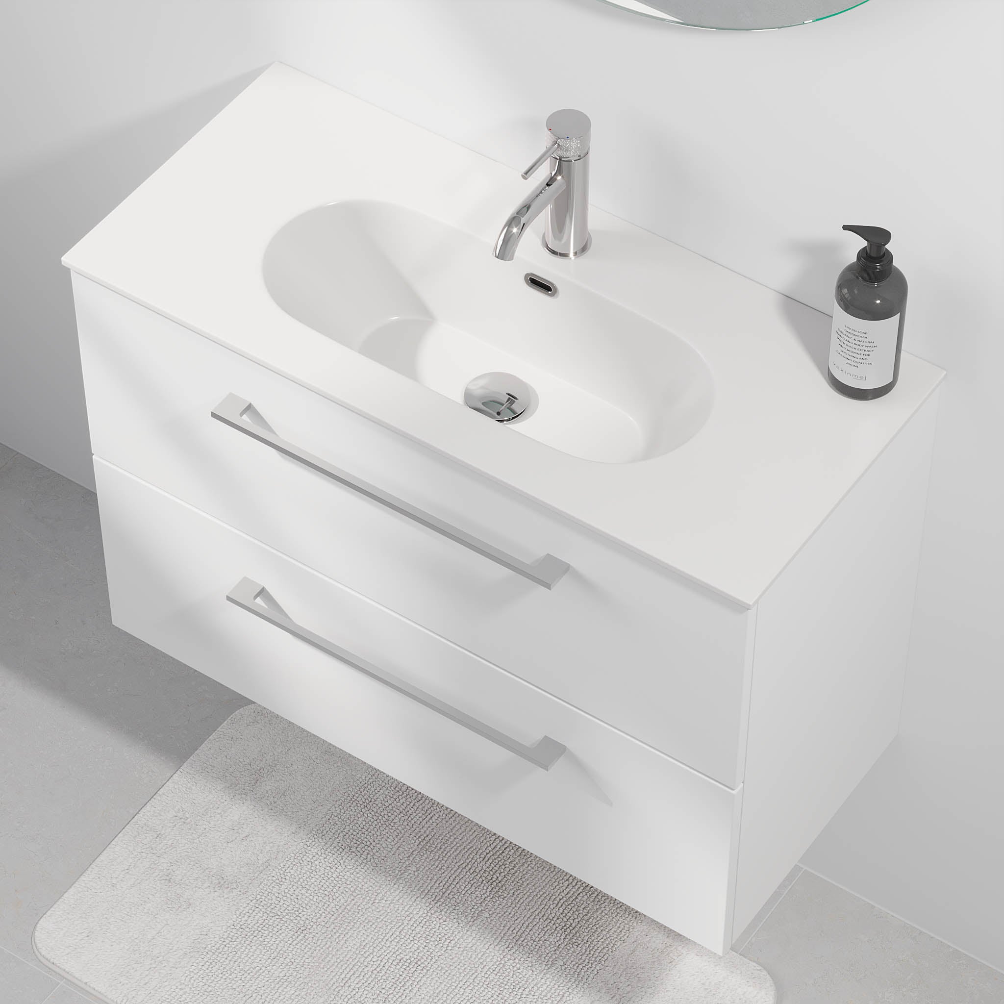Harstad Badrumsmöbel Slimline, Vit Matt