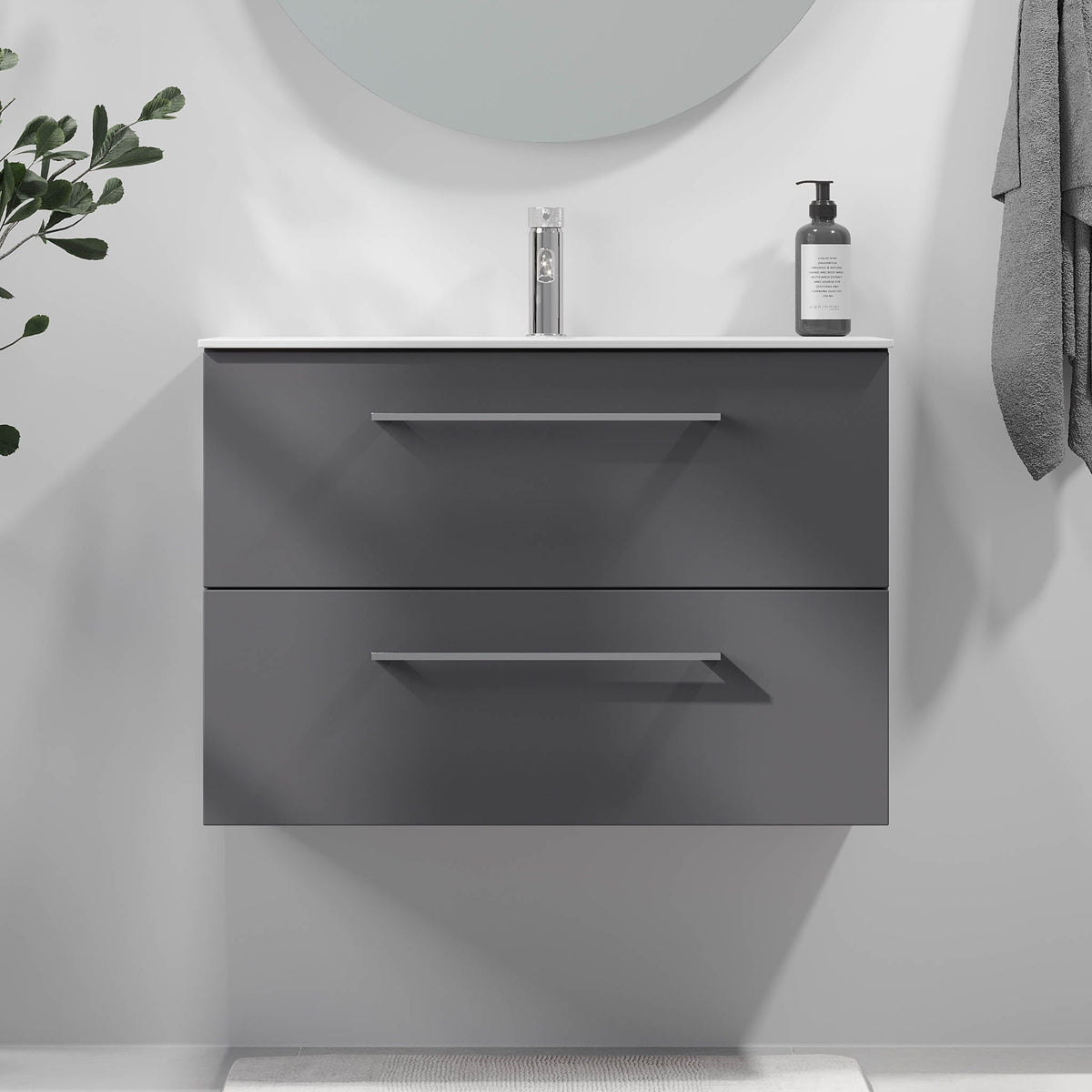 Harstad, Furniture Set - Code, Grey Anthracite - 80 cm - MASTERSTORE - 8595677190496 - Furniture Set - Code - 75 - 080 - 58 - 43 - 40 - 8595677190496