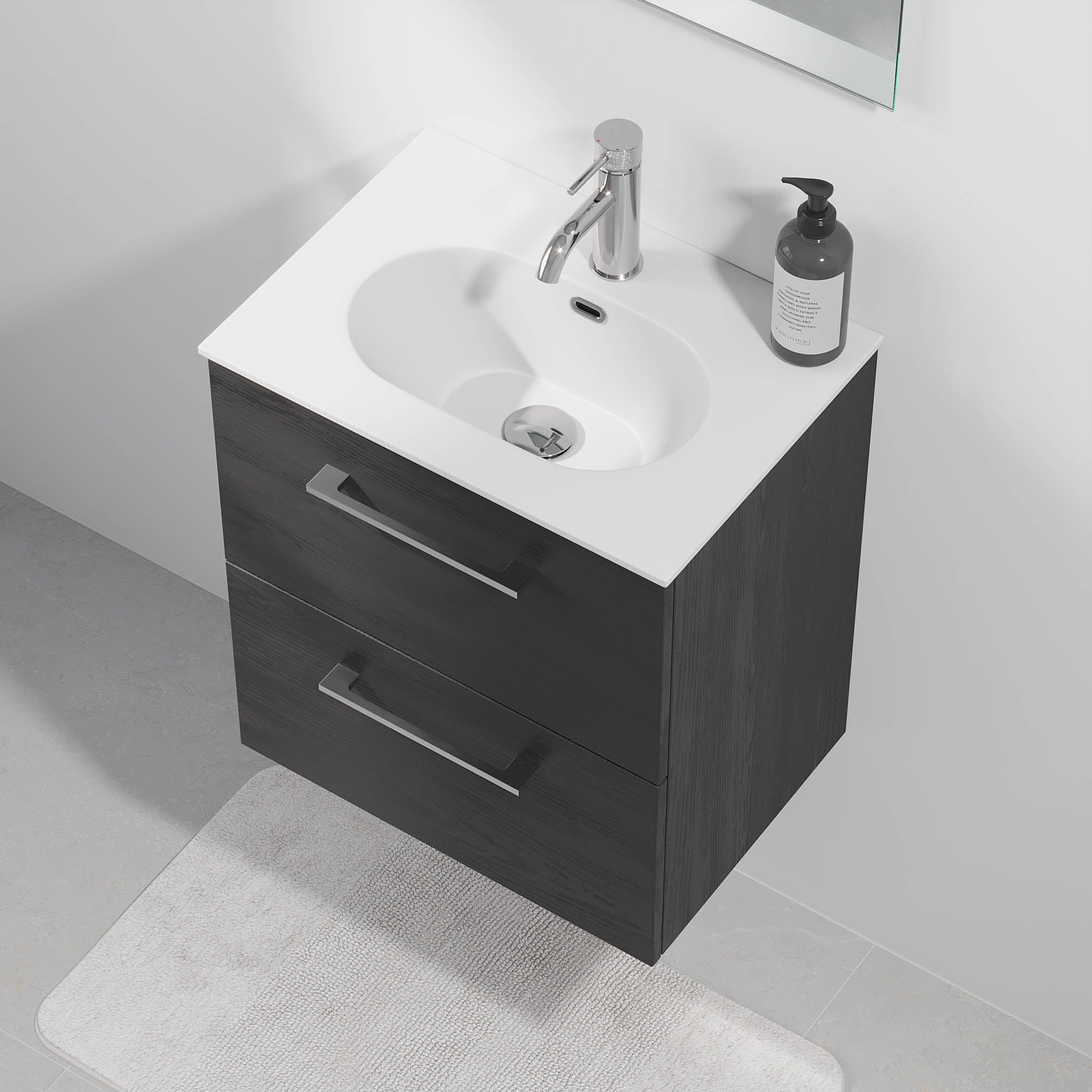 Harstad Badrumsmöbel Slimline, Svart Trä