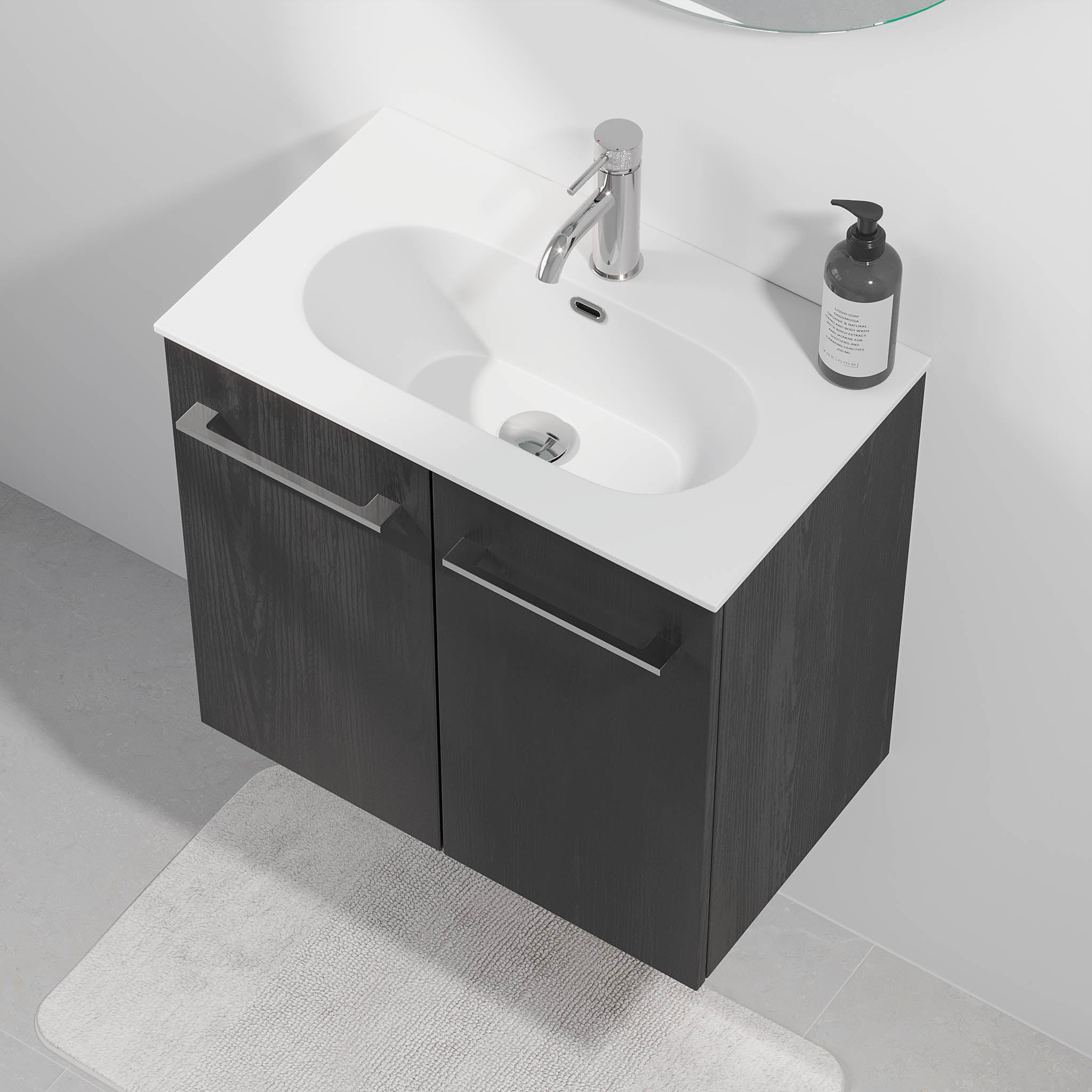 Harstad Badrumsmöbel Slimline, Svart Trä