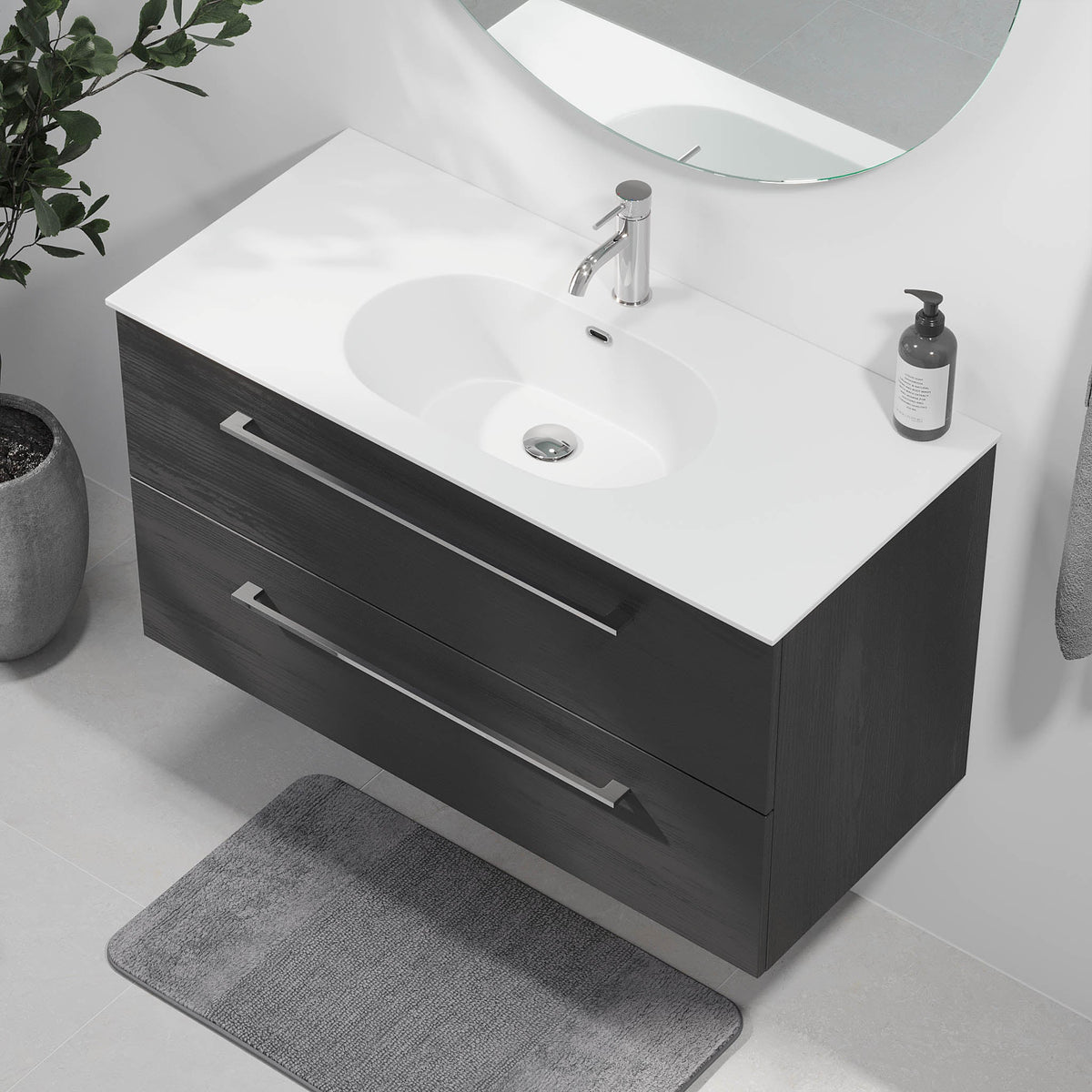Harstad, Furniture Set - Code, Black Wood - 90 cm - MASTERSTORE - 8595677191905 - Furniture Set - Code - 75 - 090 - 58 - 22 - 40 - 8595677191905