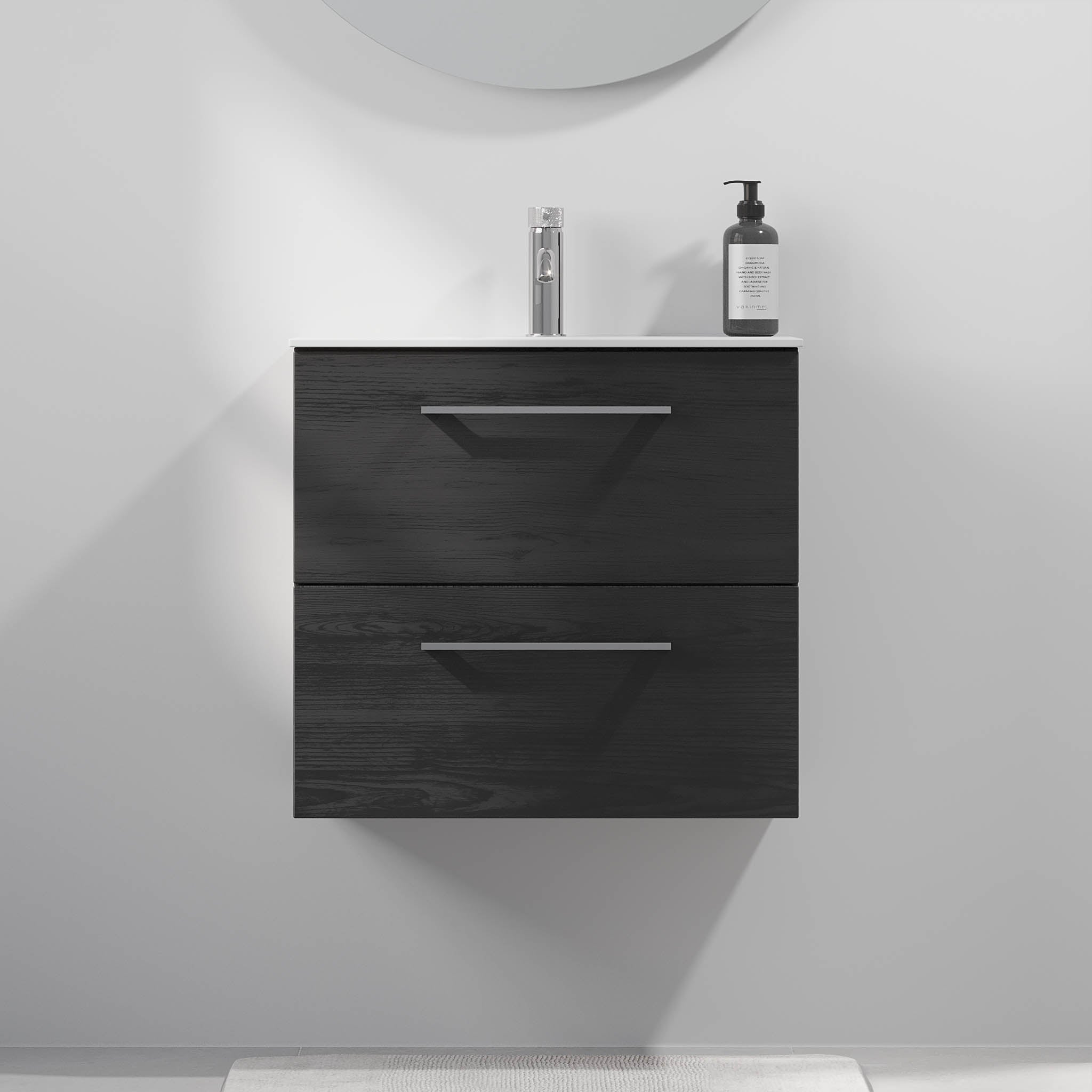 Harstad Badrumsmöbel Slimline, Svart Trä