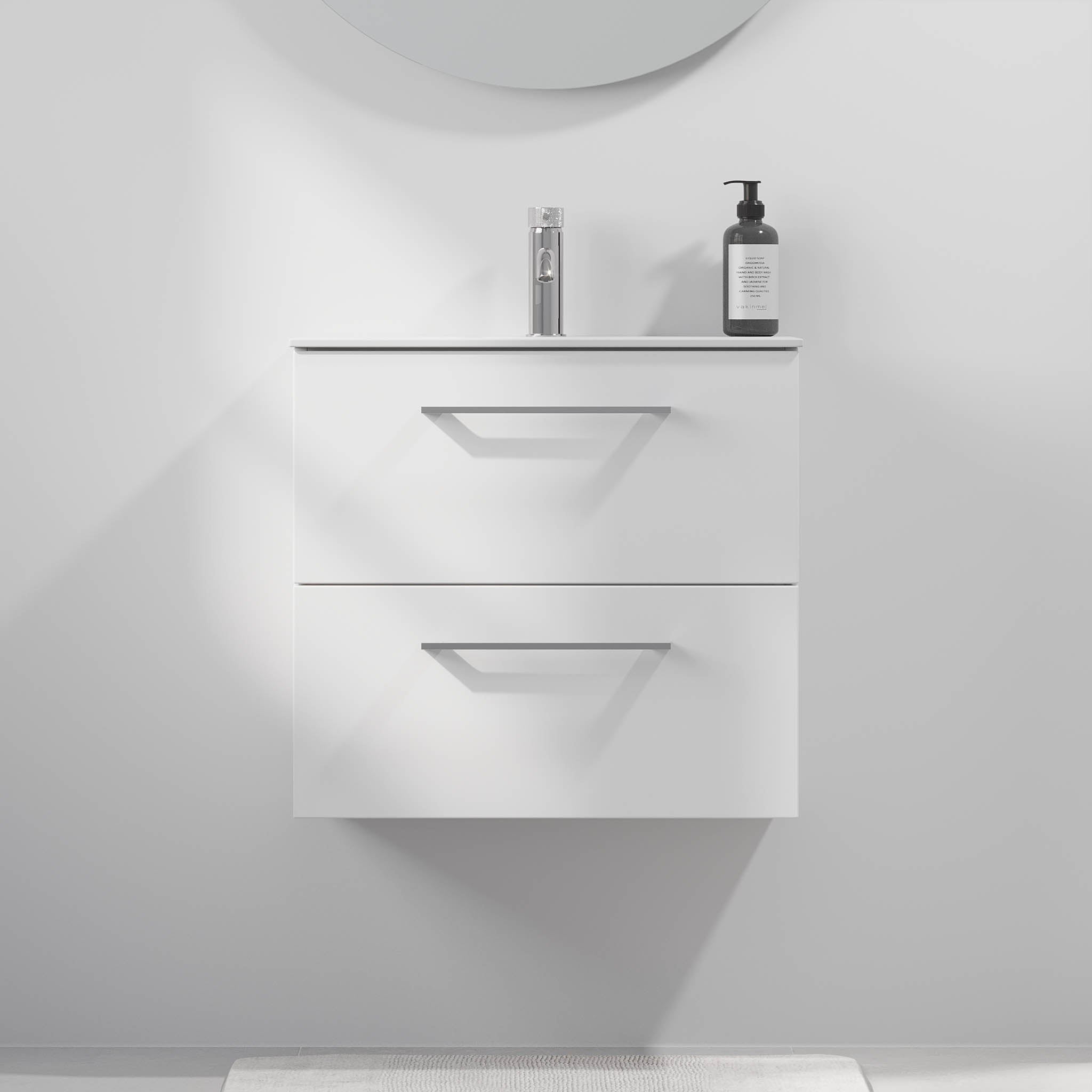 Harstad Badrumsmöbel Slimline, Vit Matt