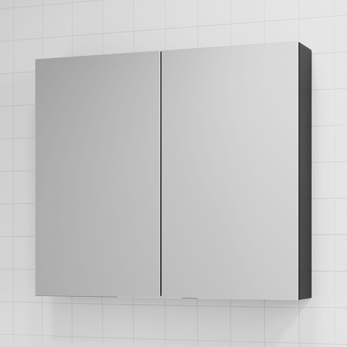 Mirror Cabinet - 80x14x70 cm - Matt Black - Idse - MASTERSTORE - 8595677176810 - Mirror Cabinets - 82-080-40-02-00 - 8595677176810