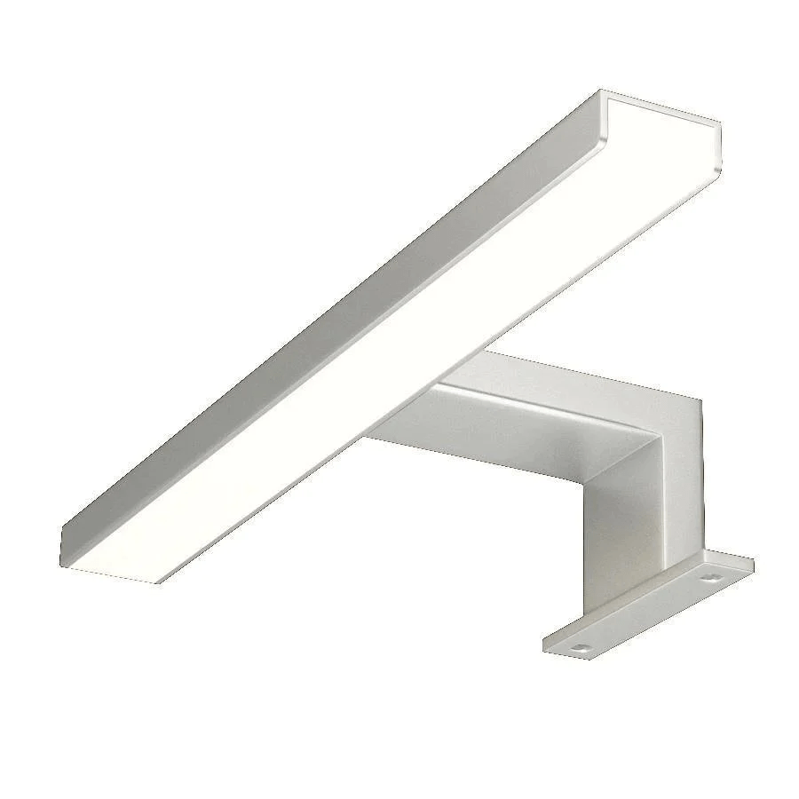 Lynäs LED lampa för spegel och spegelskåp, Borstad Aluminium