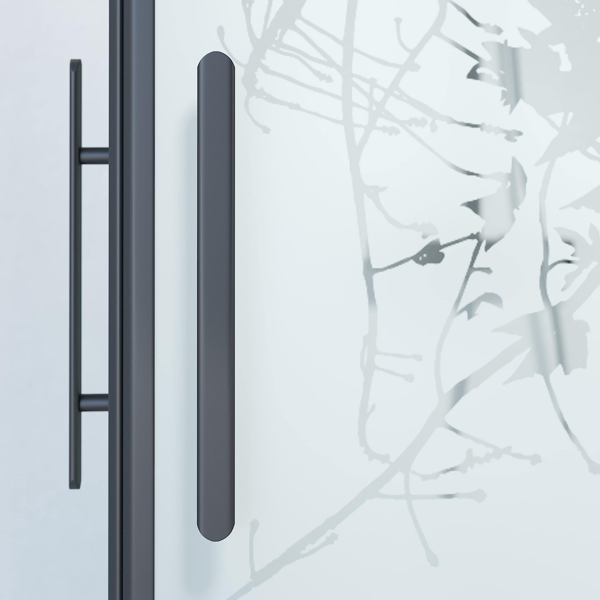 Duschhörna fyrkantig 80x80x198 cm - 6 mm frostad dekor nanoglas - svart profil - Vänern - Duschhörn - Square - Decor, Shower Enclosure Set - Code, Decor/Black - 80 cm - MASTERSTORE - 8595677120714 - Shower Enclosure Set - Code - 36 - 808 - 02 - 54 - 00 - 8595677120714 - 