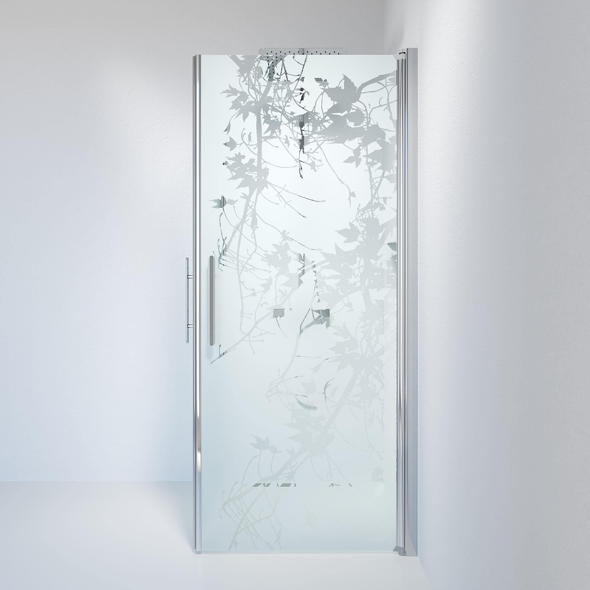 Duschhörna fyrkantig 80x80x198 cm - 6 mm frostad dekor nanoglas - kromprofil - Vänern - Duschhörn - Square - Decor, Shower Enclosure Set - Code, Decor/Chrome - 80 cm - MASTERSTORE - 8595677120769 - Shower Enclosure Set - Code - 36 - 808 - 60 - 54 - 00 - 8595677120769 - 
