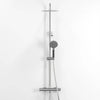 Shower system with thermostatic mixer 150mm C/C - Ø250 mm overhead shower, hand shower - chrome - Dragør - MASTERSTORE - 8595677129137 - Showersystem - 31-120-05-60-00 - 8595677129137