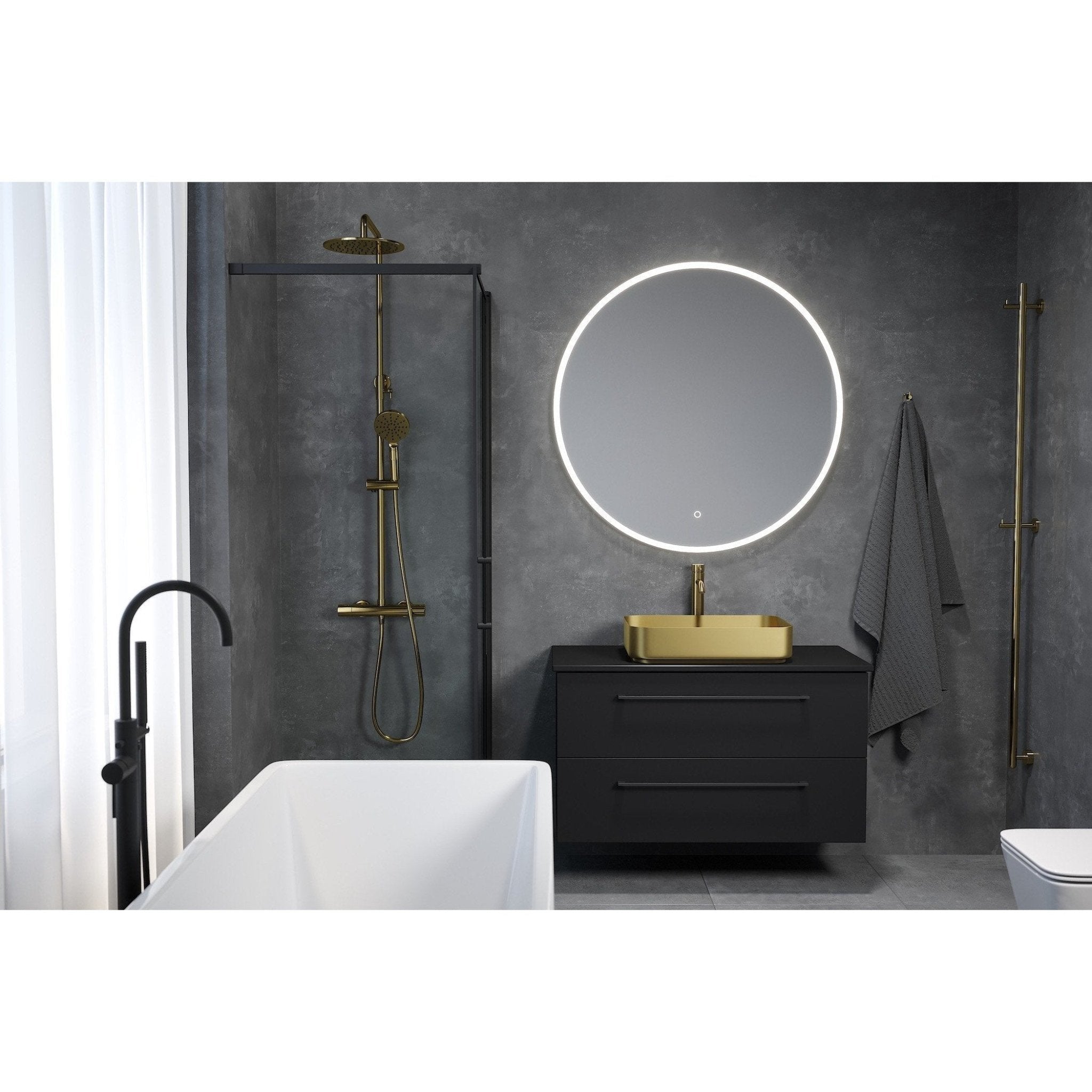 Rund tvättställsblandare 29 cm - hög modell - med bottenventil (set) - krom - Dragør - Tvättställsblandare - Dragør, Mixer Set - Code, Chrome - 5 cm - MASTERSTORE - 8595677141306 - Mixer Set - Code - 48 - 005 - 00 - 60 - 30 - 8595677141306 - 