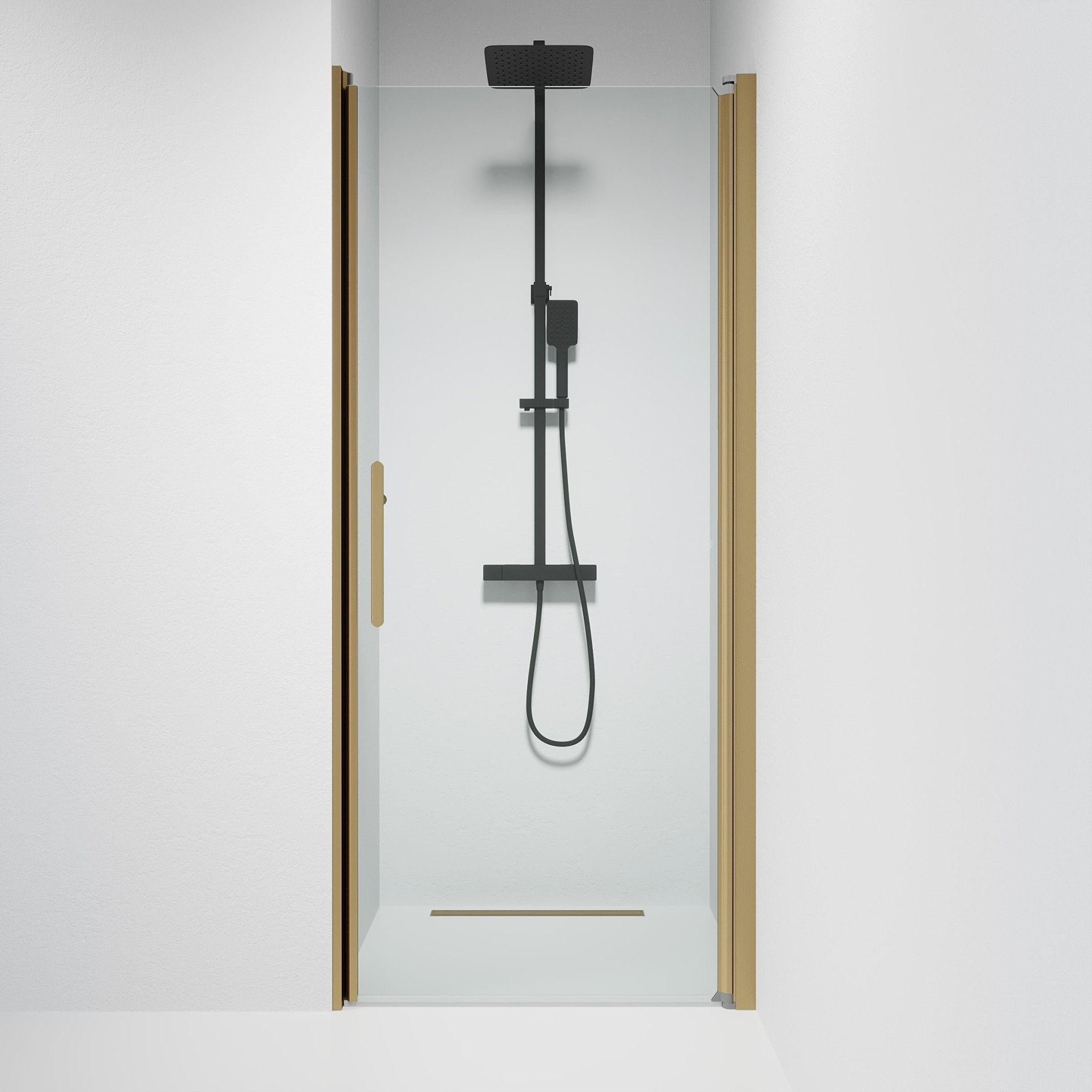 Nischdusch 70x198 cm - 6 mm klart nanoglas - bronsprofil - Vänern - Duschdörrar - Square - Clear, Shower Enclosure Set - Code, Clear/Bronze - 70 cm - MASTERSTORE - 8595677155464 - Shower Enclosure Set - Code - 38 - 070 - 70 - 50 - 00 - 8595677155464 - 