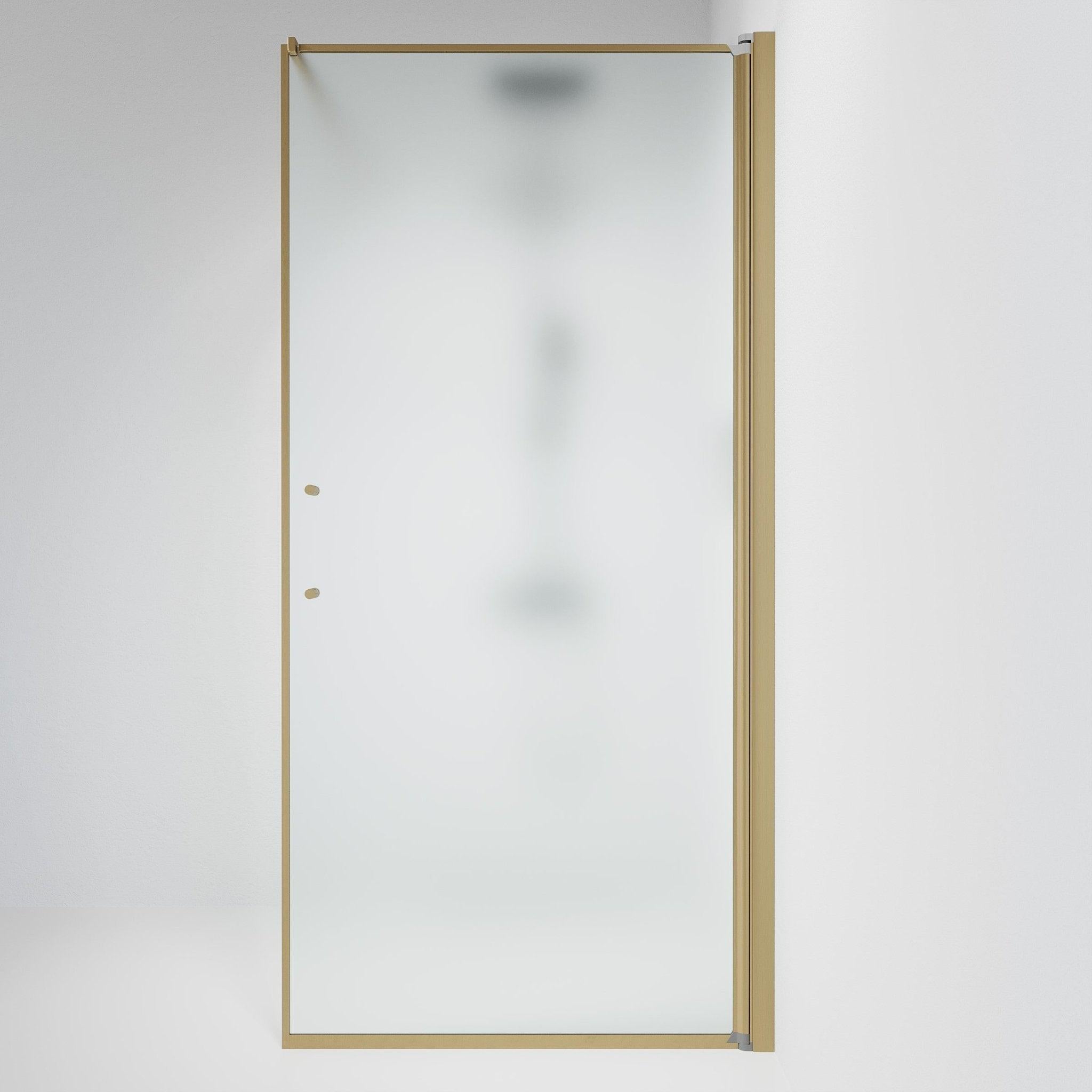 Fast duschvägg med stabiliseringsstag 70x198 cm - 6 mm frostat nanoglas - bronsprofil - Vänern - Duschväggar - Square - Frosted, Shower Enclosure Set - Code, Matt/Bronze - 70 cm - MASTERSTORE - 8595677155587 - Shower Enclosure Set - Code - 39 - 070 - 70 - 55 - 00 - 8595677155587 - 