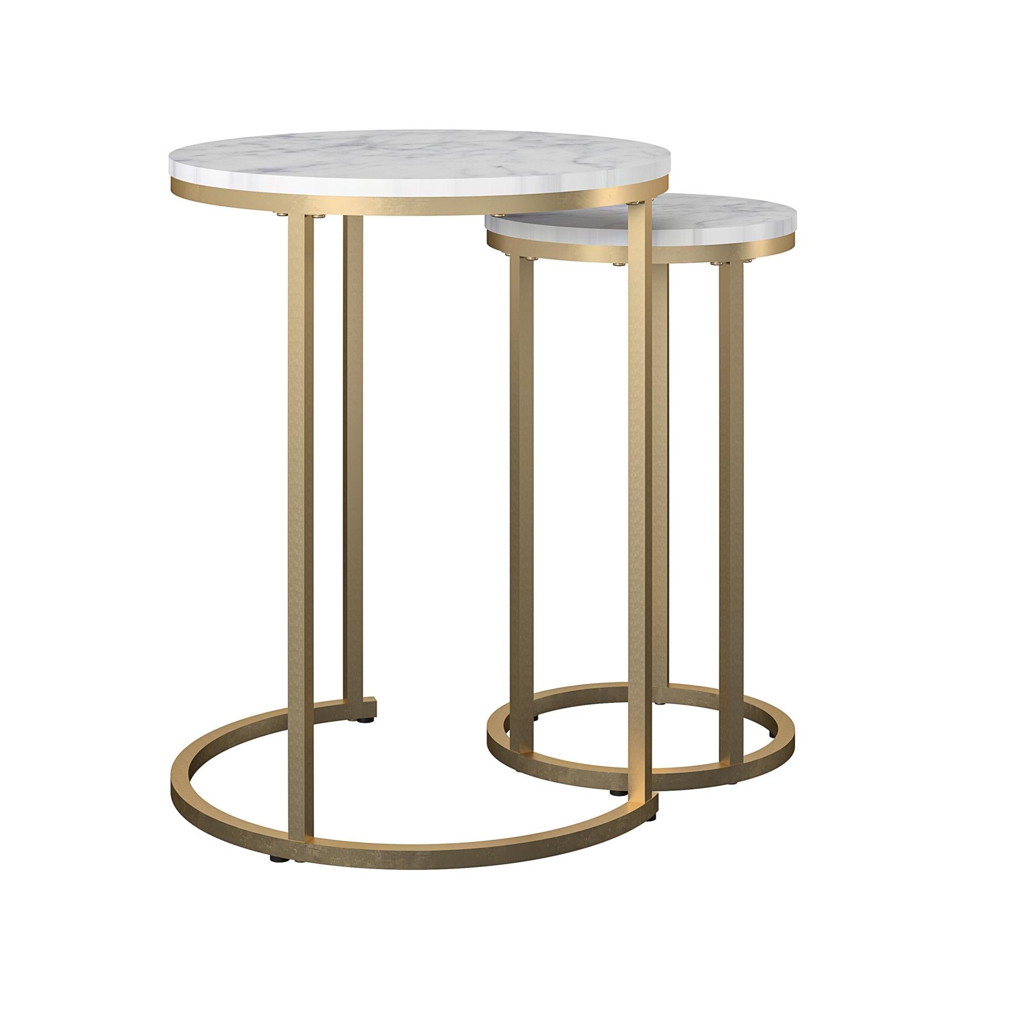 Amelia soffbord, Vit - Soffbord - Amelia Nesting Coffee Tables, White - MASTERSTORE - 8595677158670 - Sofaborde - 2759891COM - 8595677158670 - 