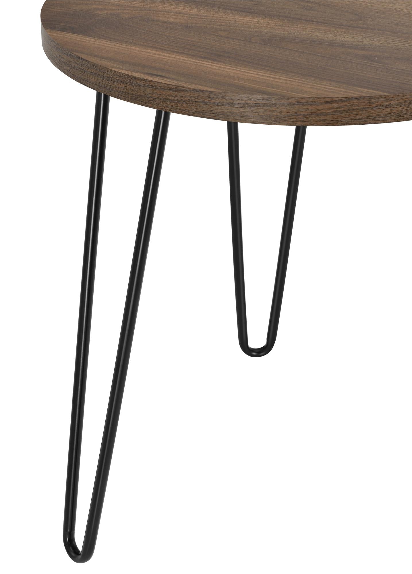 Owen runt sidobord, Valnöt - Sidobord - Owen Round Side Table, Walnut - MASTERSTORE - 8595677158700 - Side Tables - 3613222COM - 8595677158700 - 